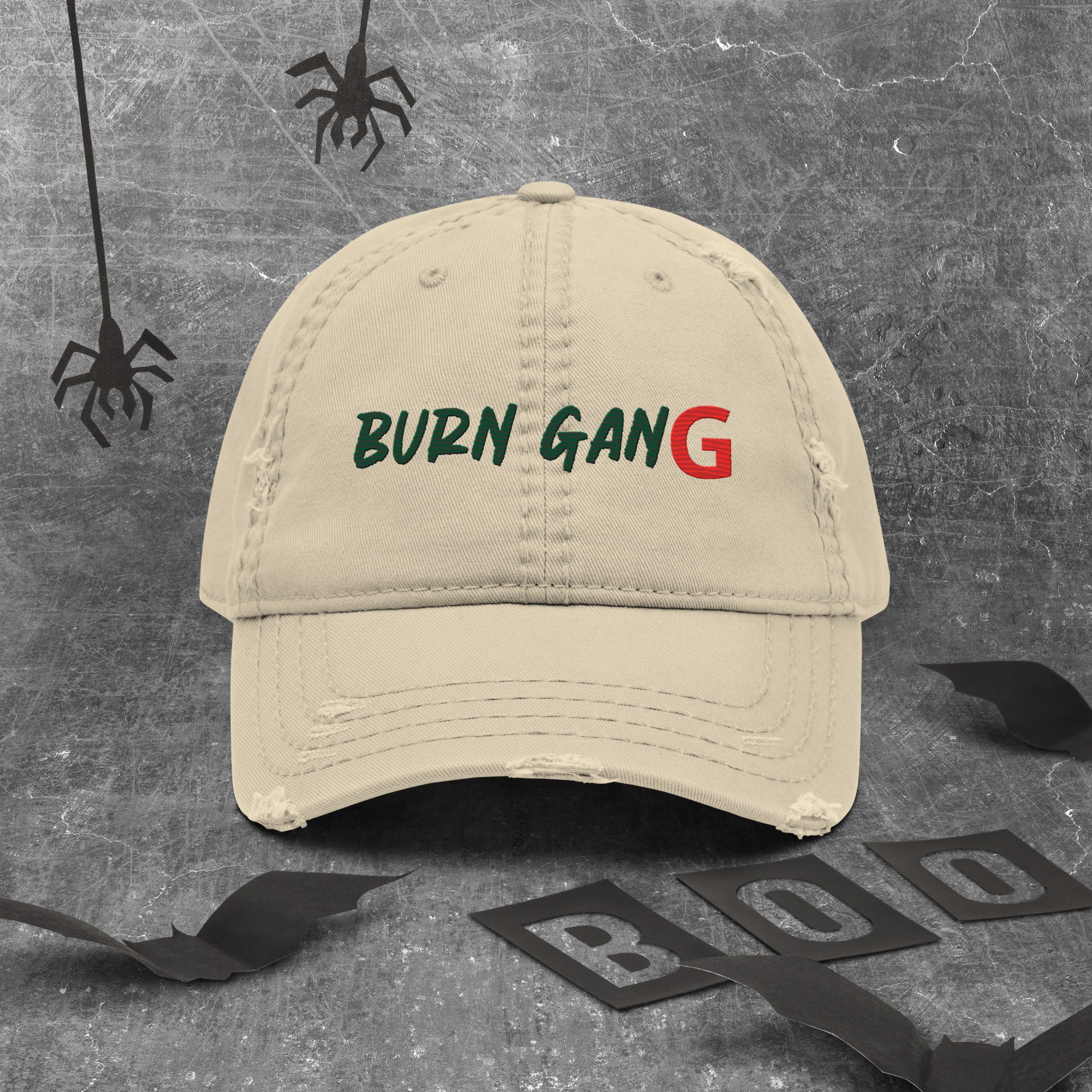 BURN GANG Distressed Dad Hat