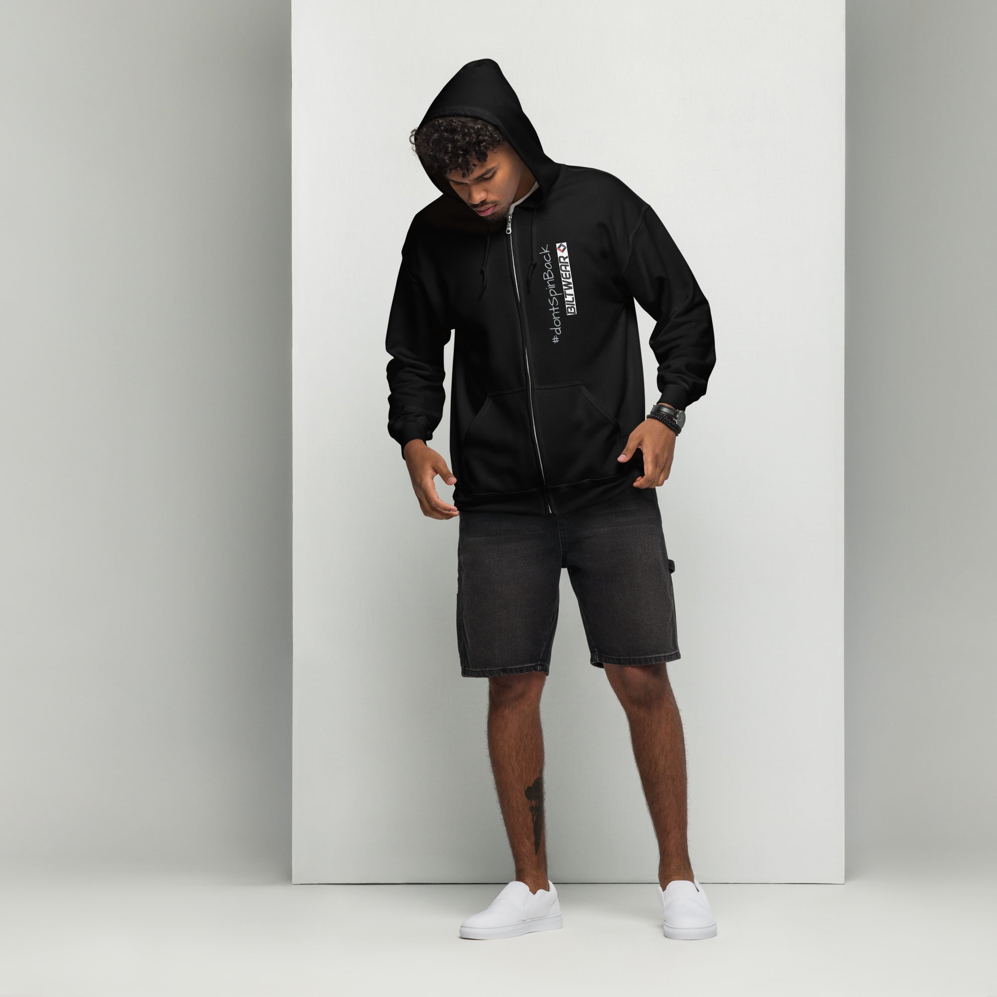 BILTWEAR #dontSpinBack Unisex heavy blend zip hoodie