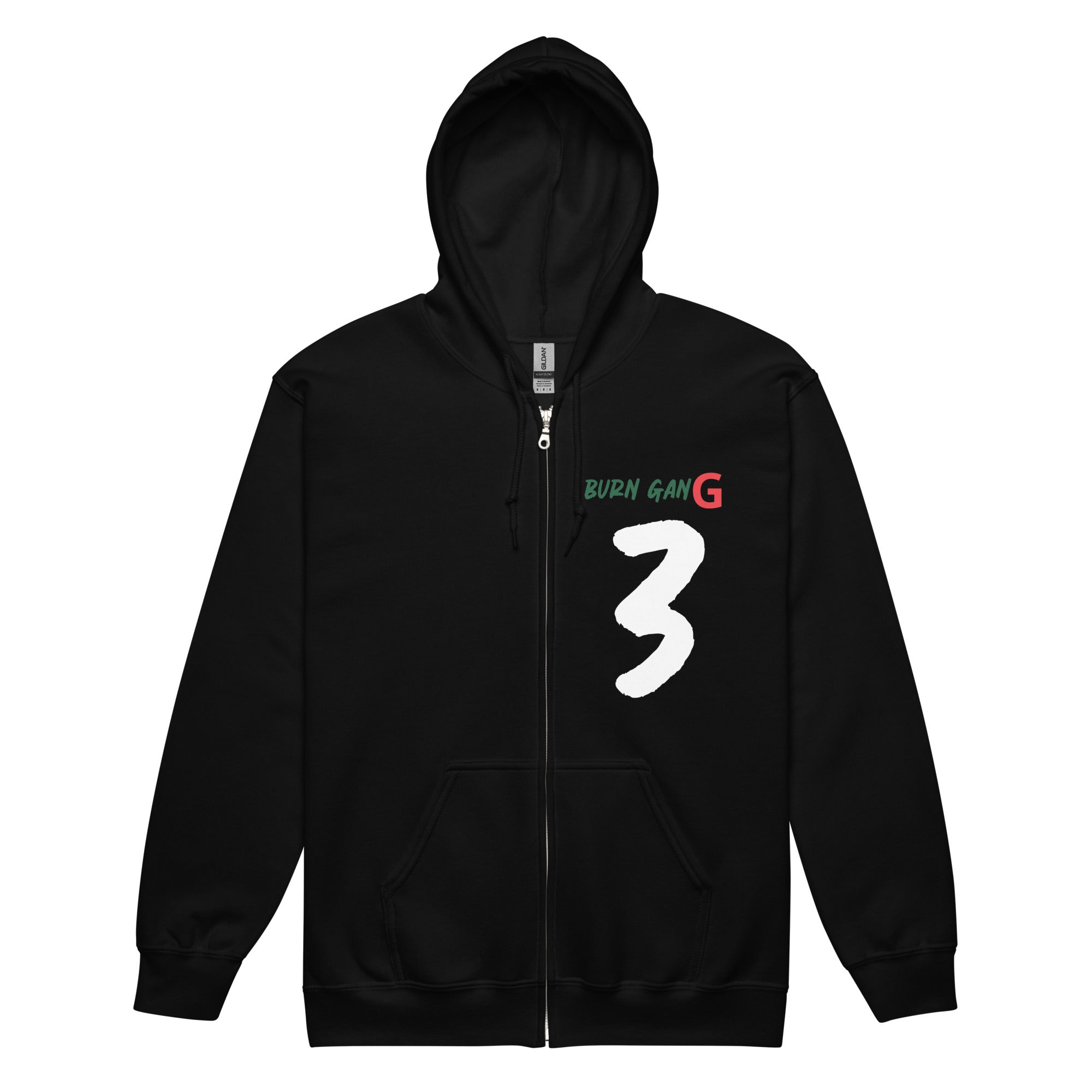 BURN GANG  3 Unisex heavy blend zip hoodie