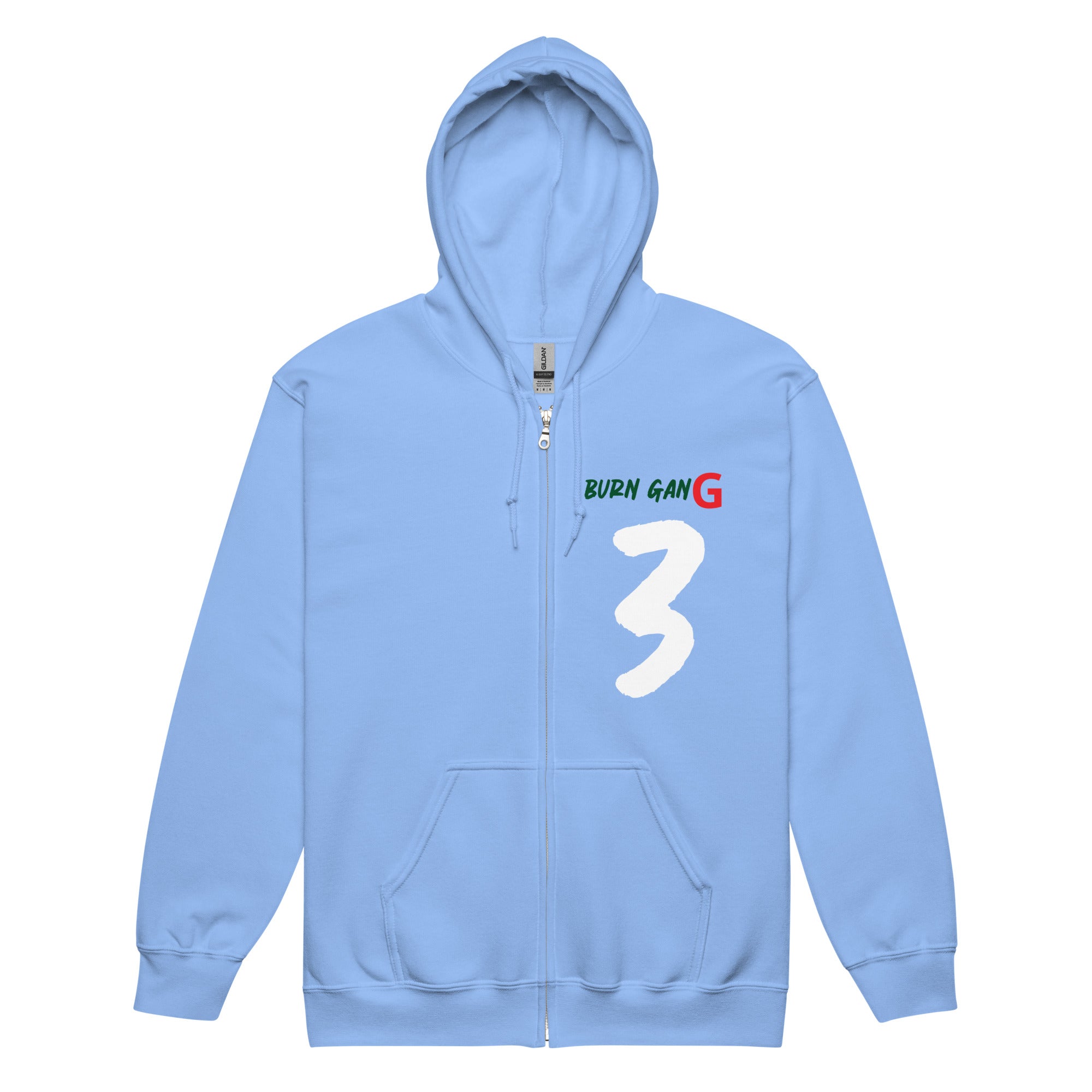 BURN GANG  3 Unisex heavy blend zip hoodie