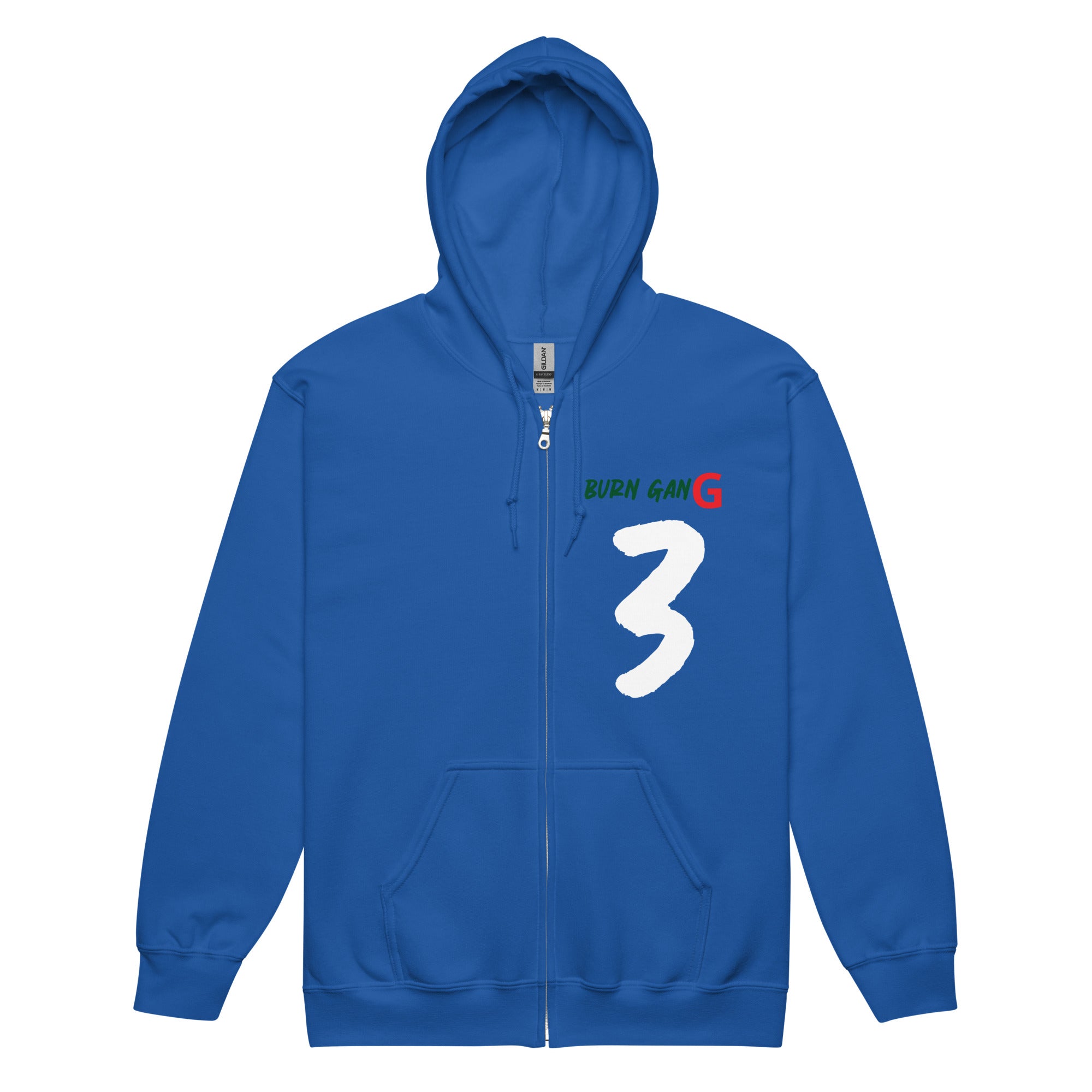 BURN GANG  3 Unisex heavy blend zip hoodie