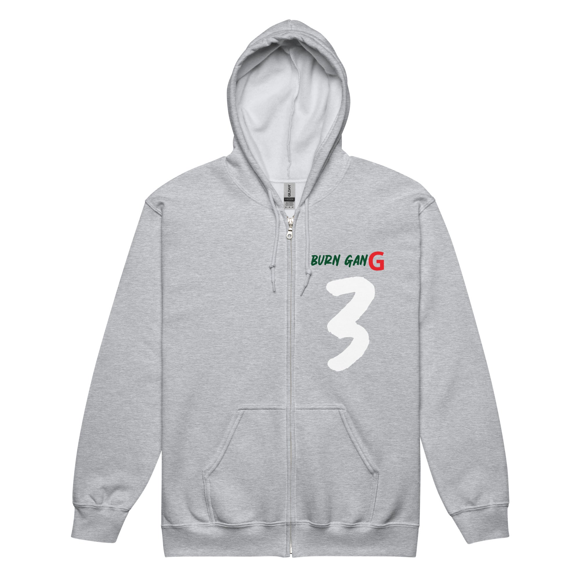 BURN GANG  3 Unisex heavy blend zip hoodie