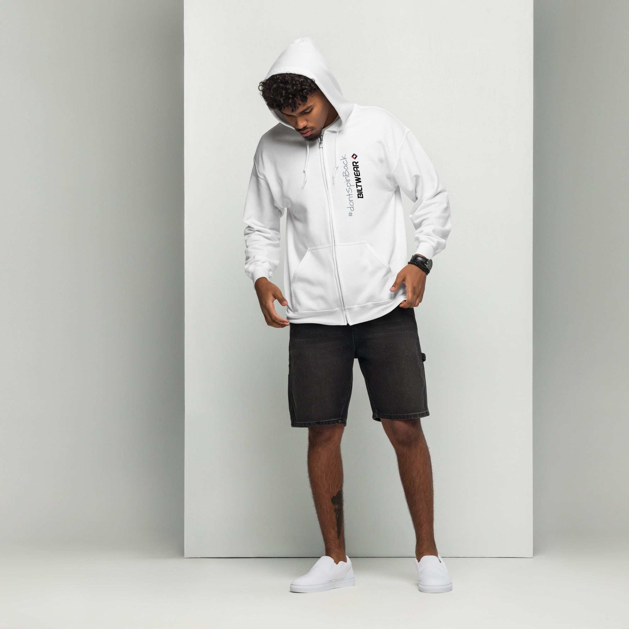 BILTWEAR #dontSpinBack Unisex heavy blend zip hoodie