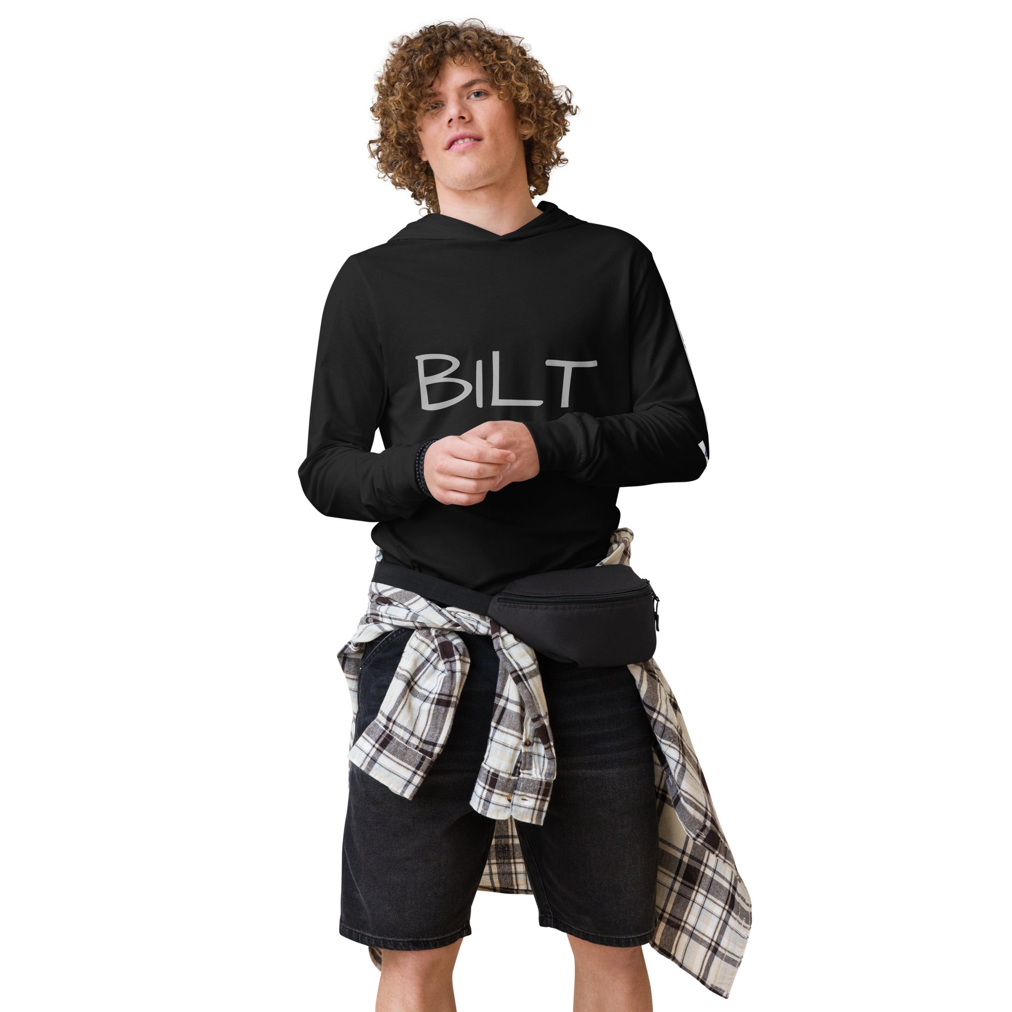 BILTWEAR $ Hooded long-sleeve tee