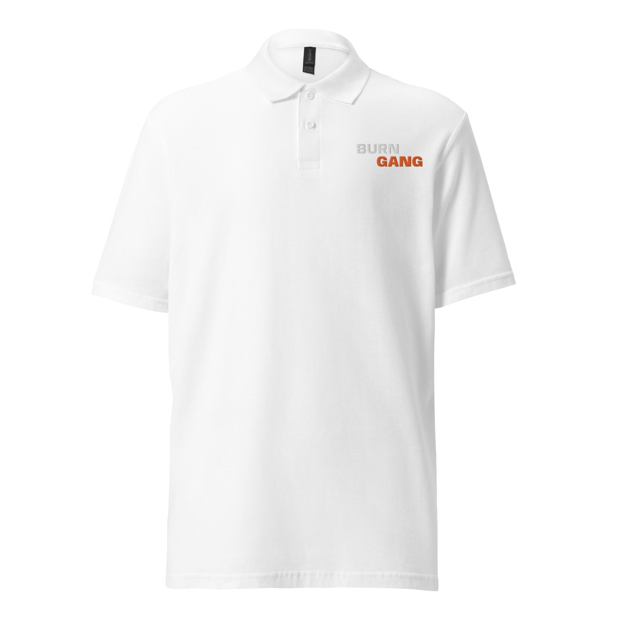 BURN GANG WE BE BURNING Unisex pique polo shirt