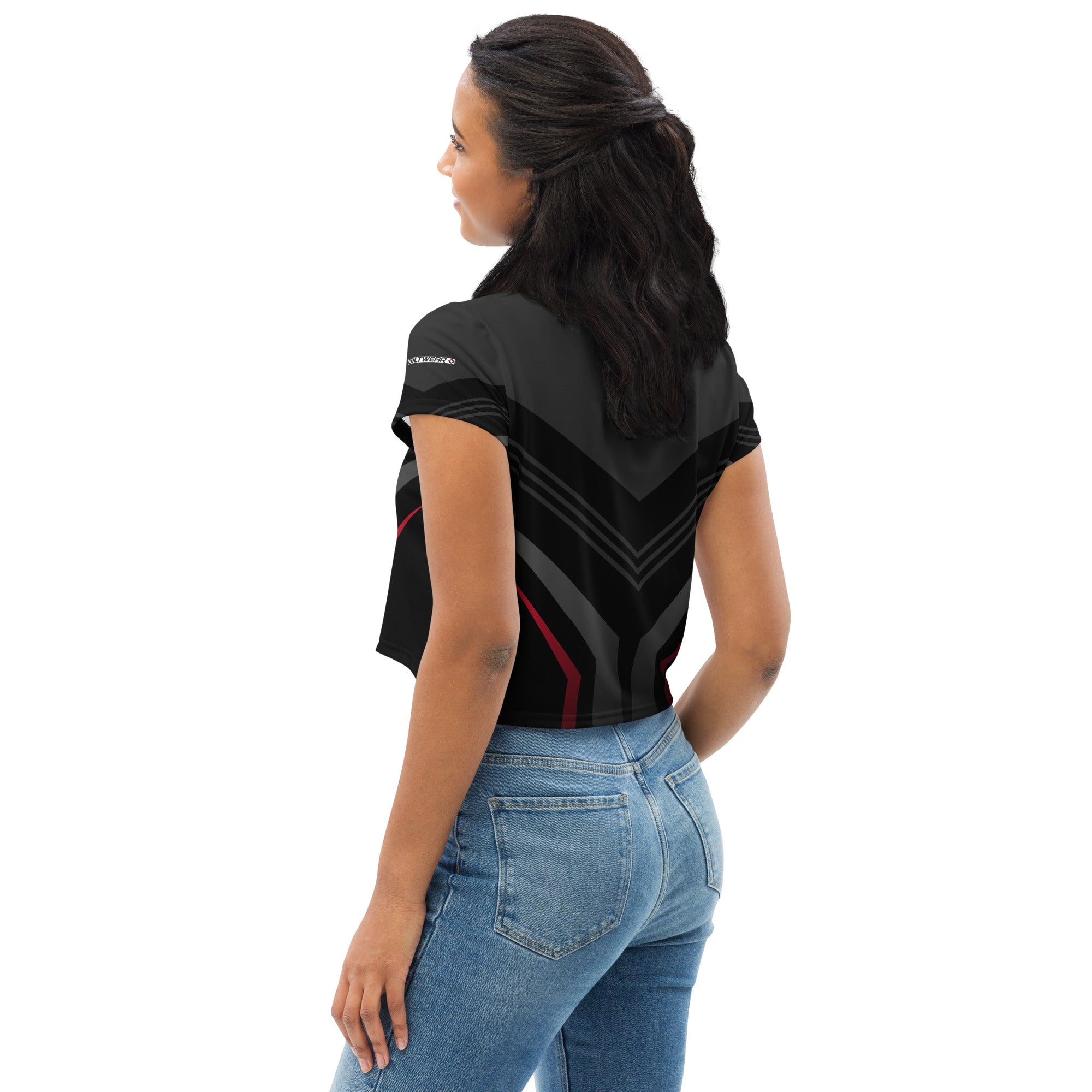 BILTWEAR KIMANI All-Over Print Crop Tee
