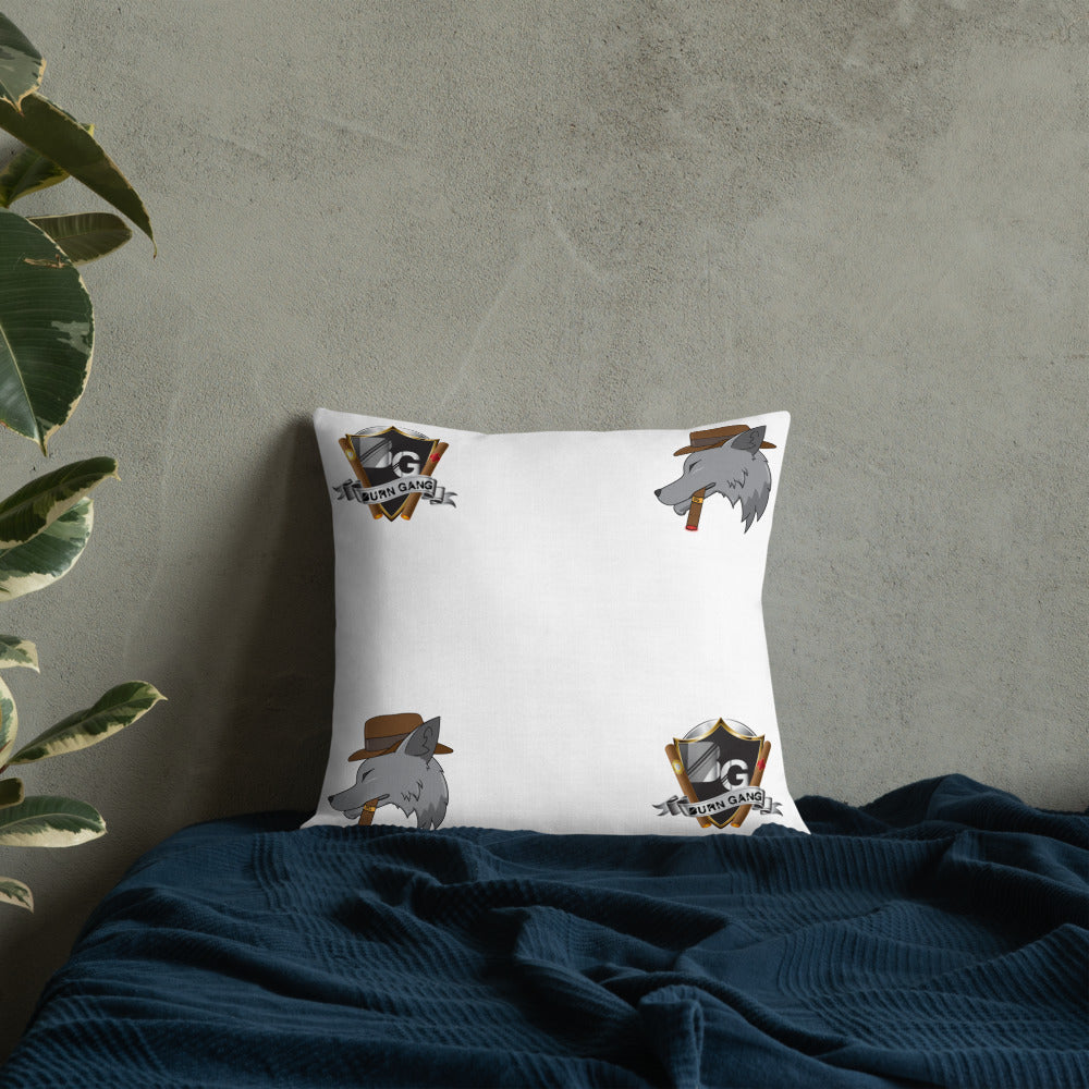 BURN GANG Multi Logo Premium Pillow