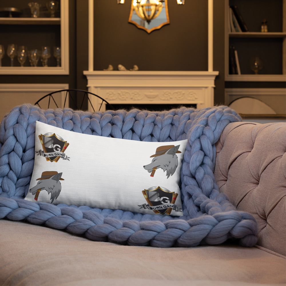 BURN GANG Multi Logo Premium Pillow