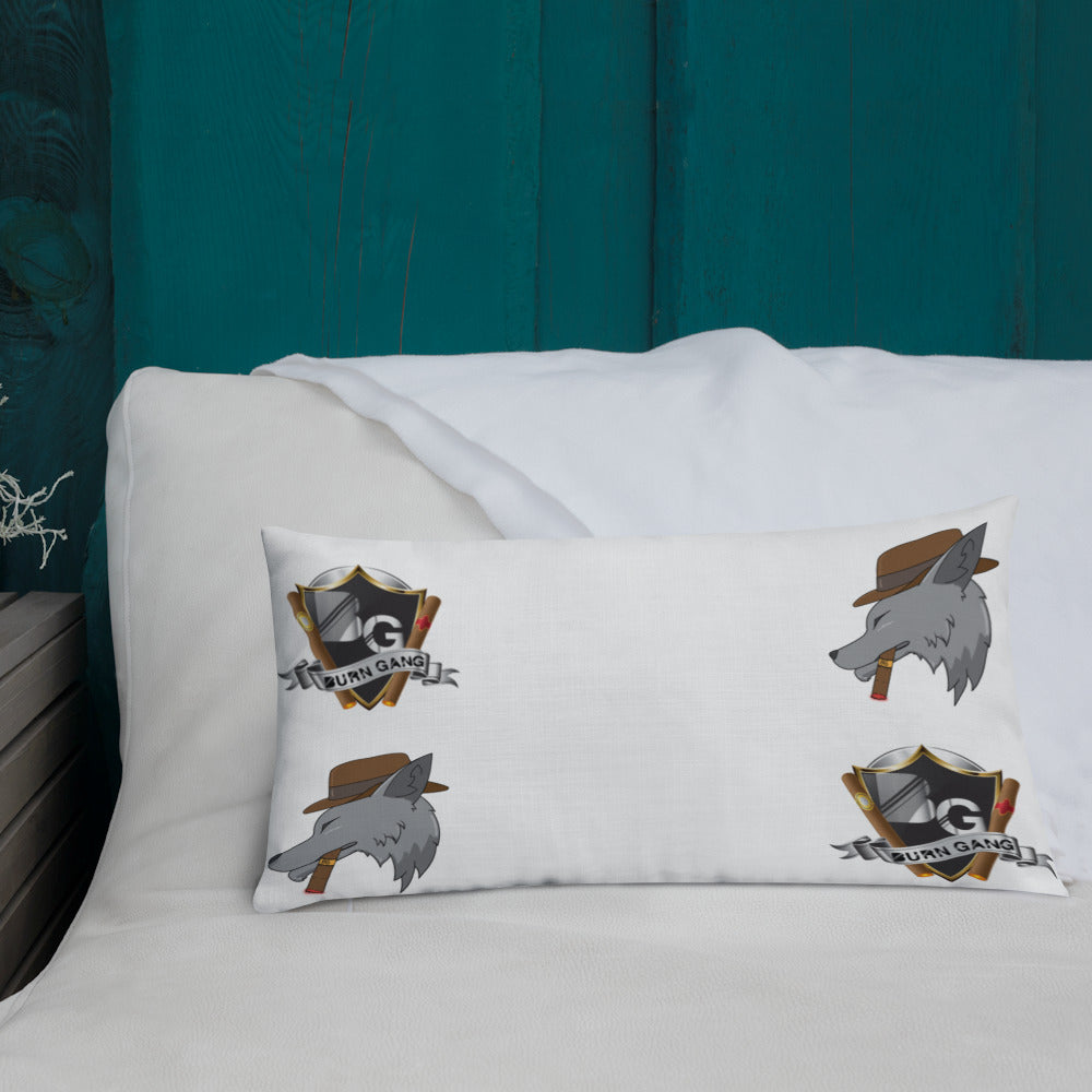 BURN GANG Multi Logo Premium Pillow