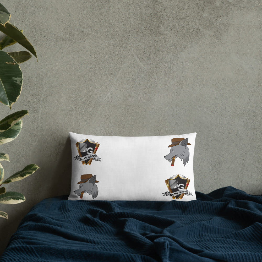 BURN GANG Multi Logo Premium Pillow