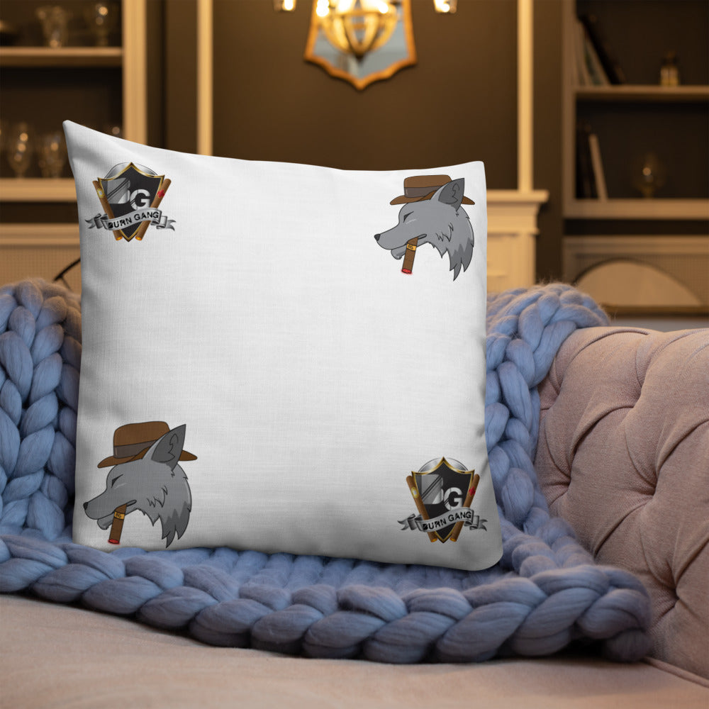 BURN GANG Multi Logo Premium Pillow
