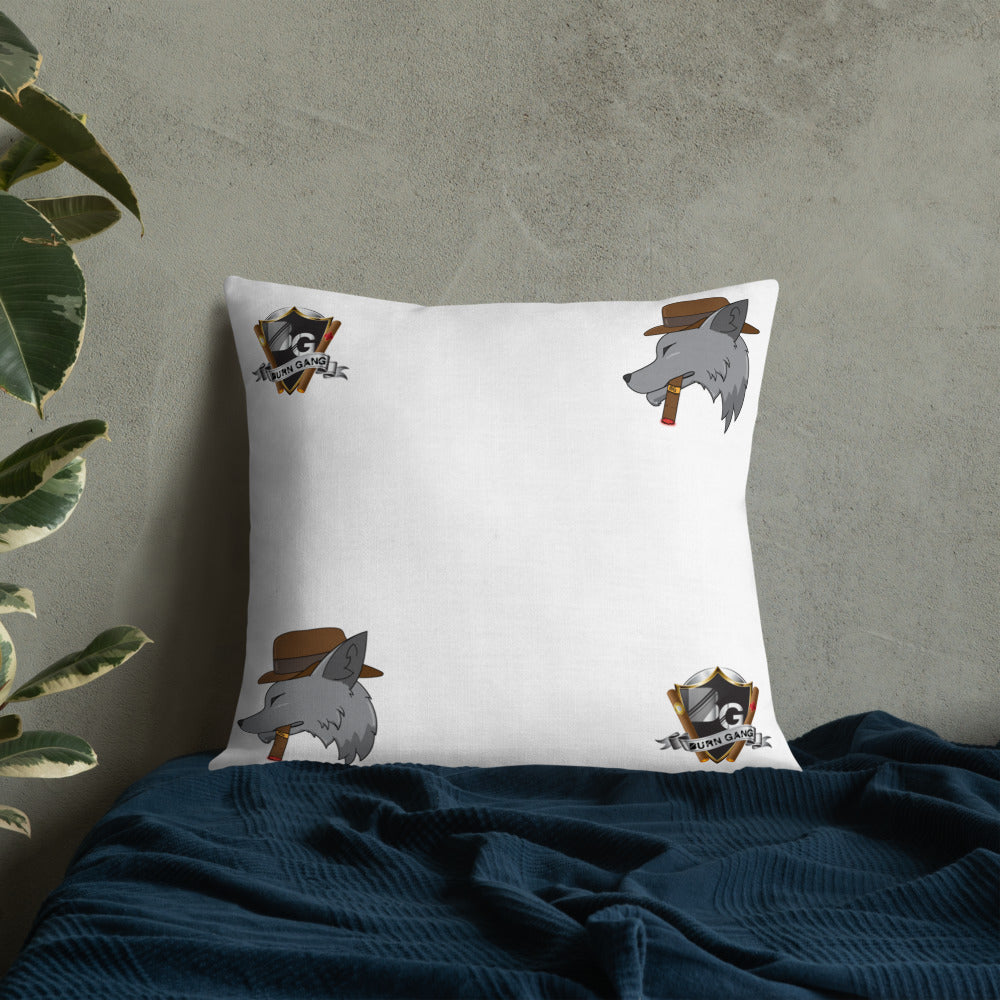 BURN GANG Multi Logo Premium Pillow