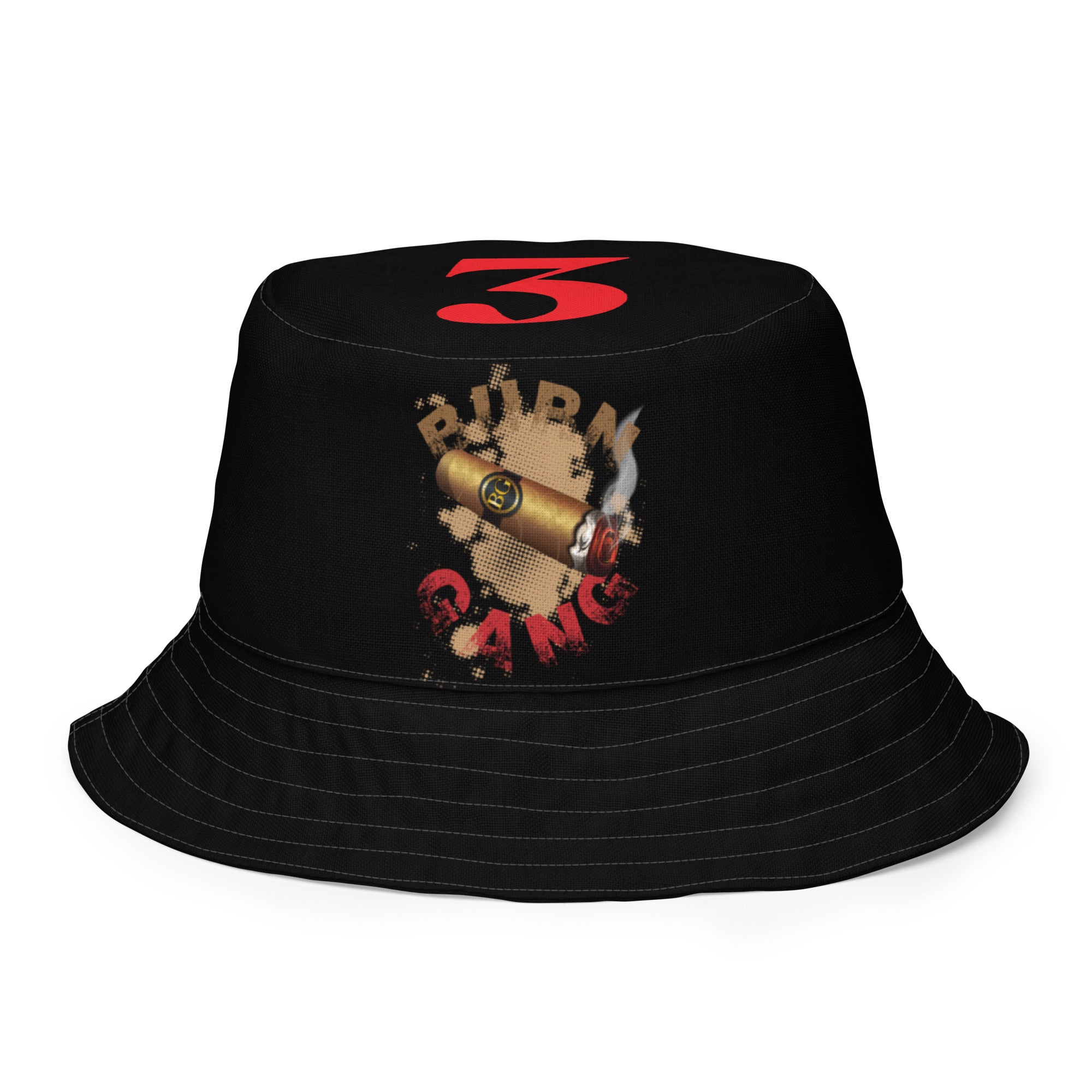 BURN GANG 3 Reversible bucket hat