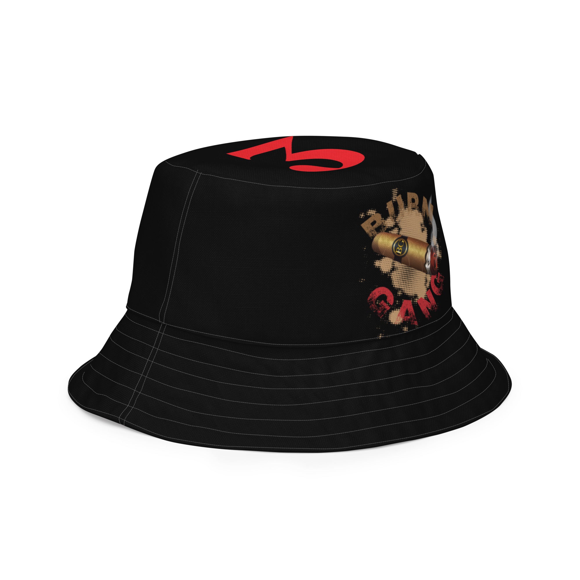 BURN GANG 3 Reversible bucket hat