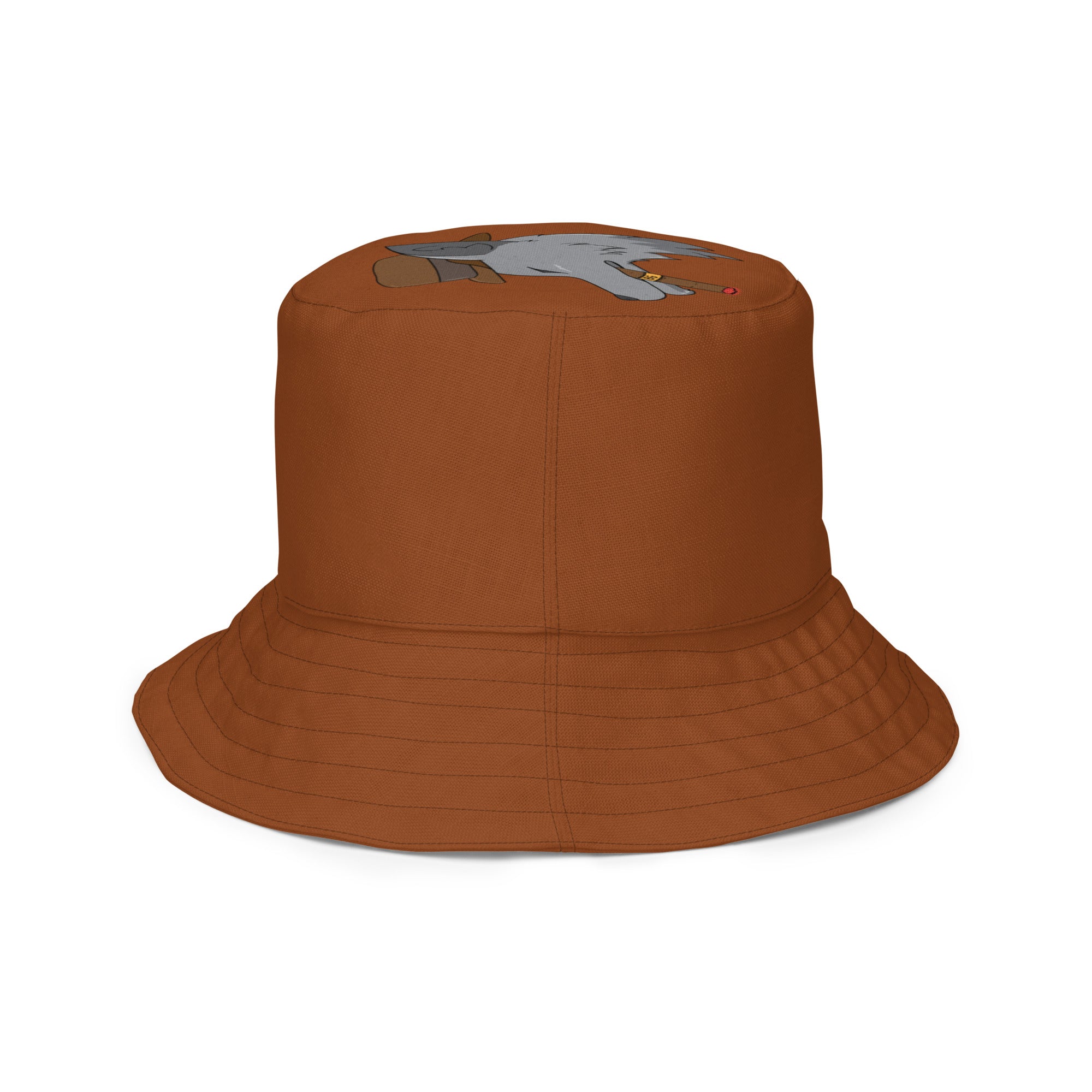 BURN GANG WOLF Reversible bucket hat