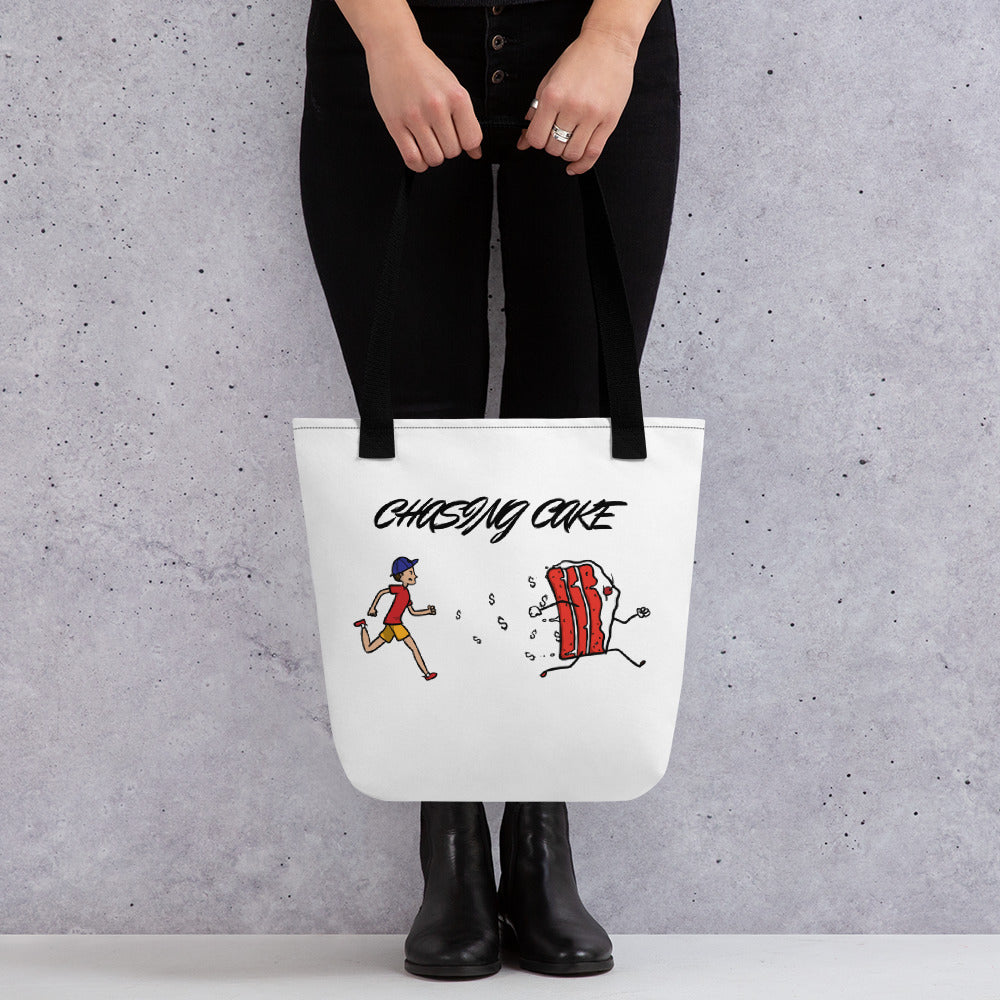 CHASING CAKE Tote bag