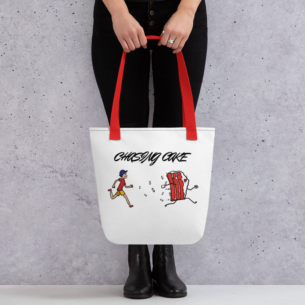CHASING CAKE Tote bag