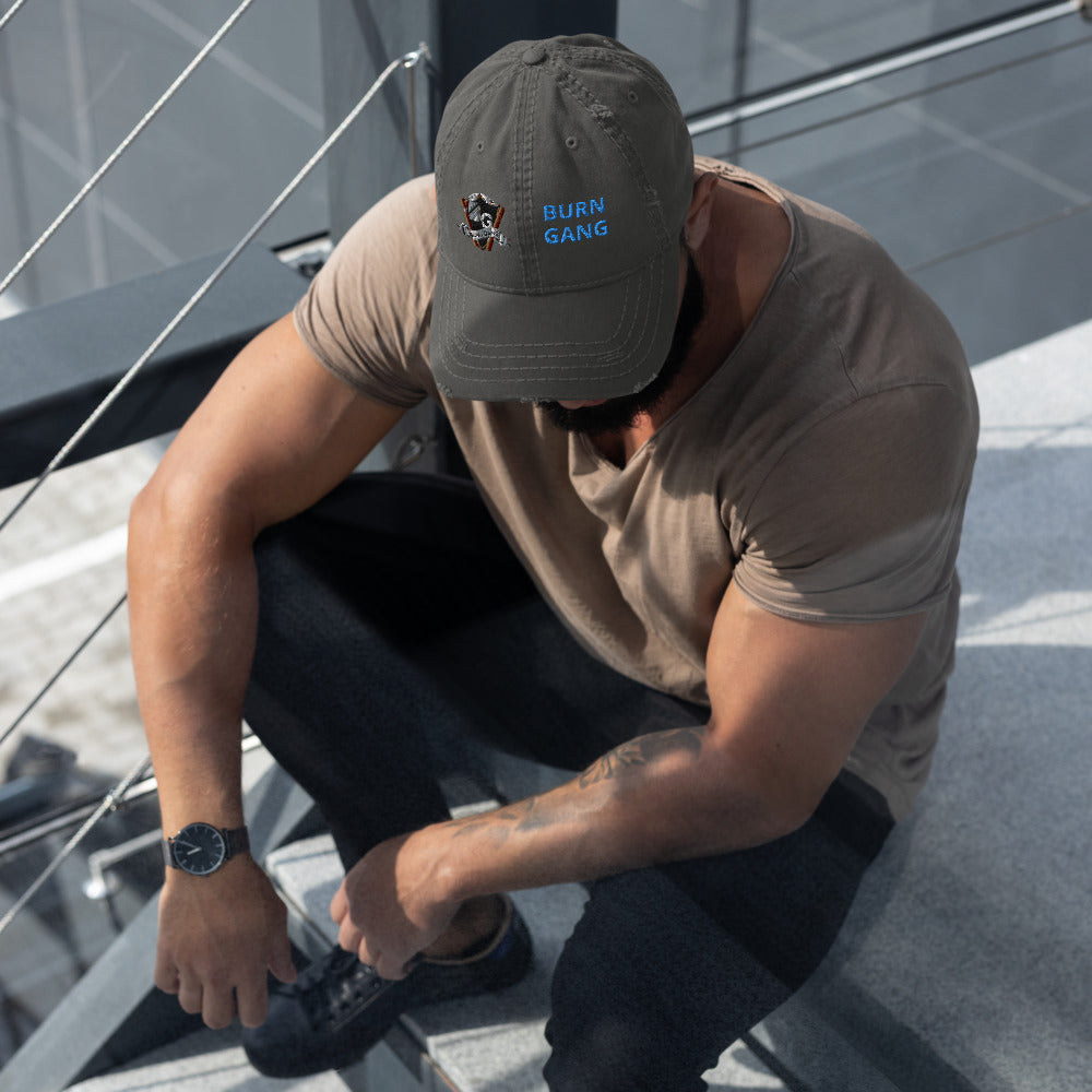 BURN GANG Distressed Dad Hat