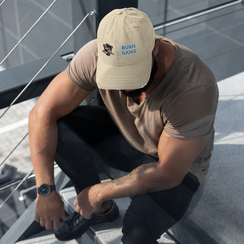 BURN GANG Distressed Dad Hat