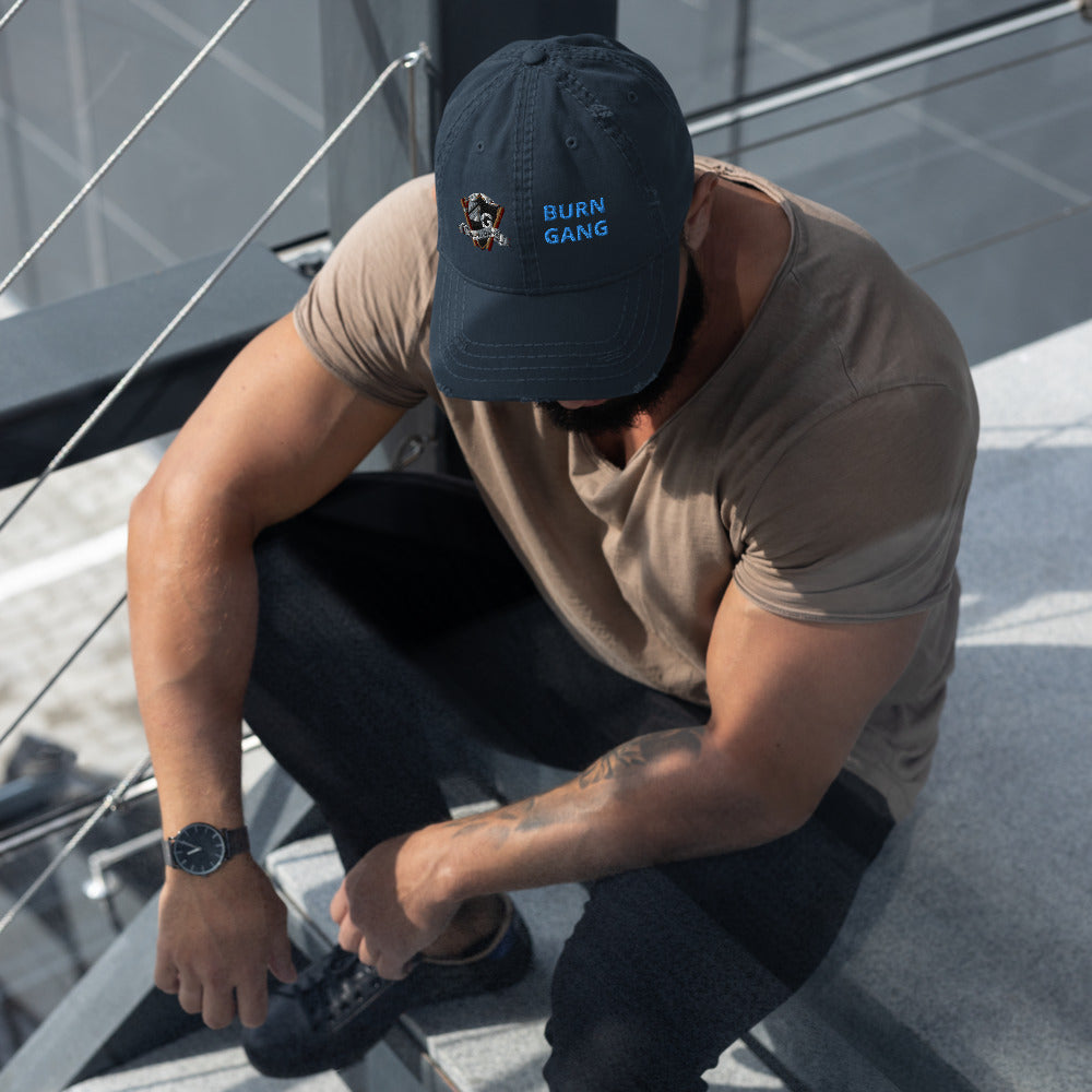 BURN GANG Distressed Dad Hat