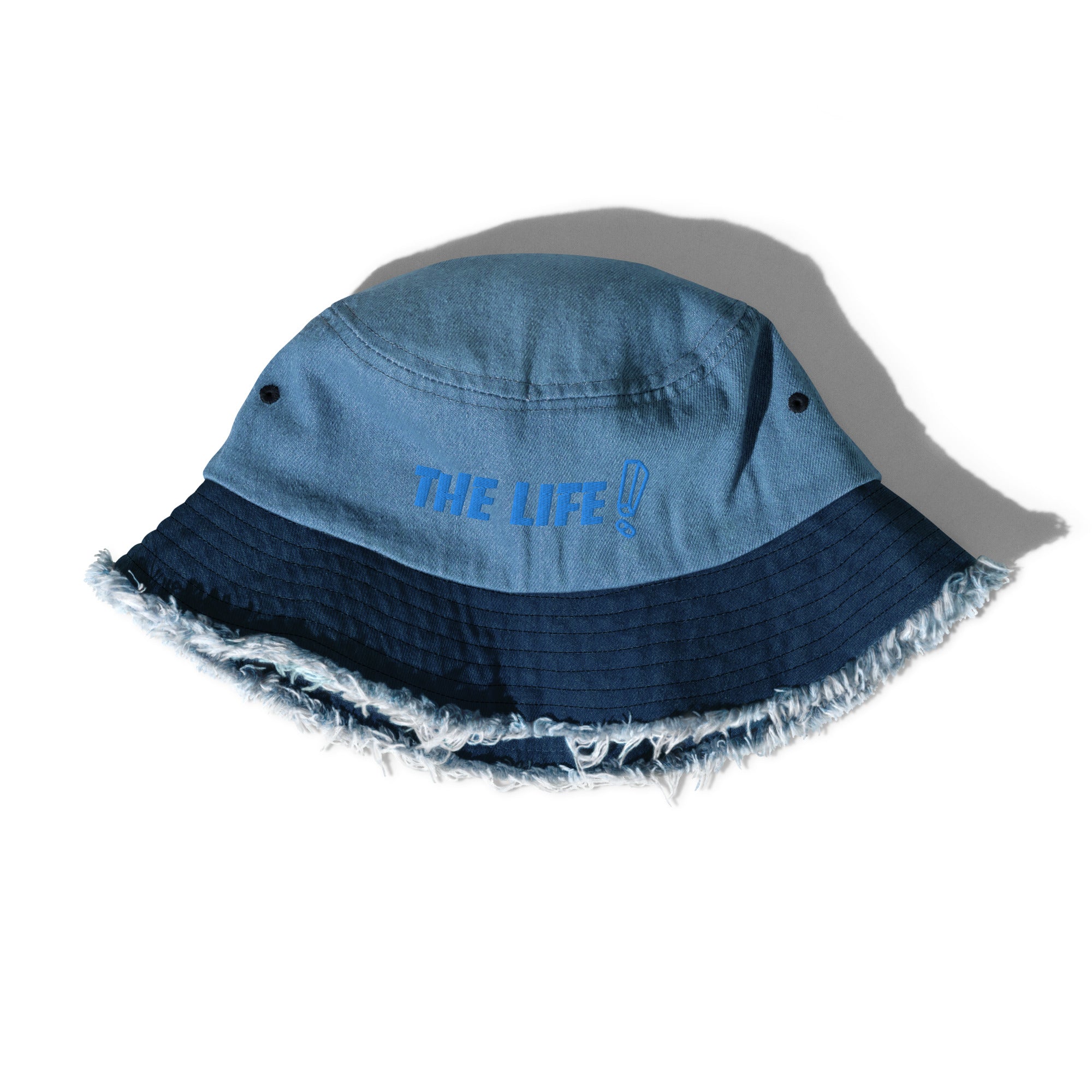 BILTWEAR THE LIFE Distressed denim bucket hat