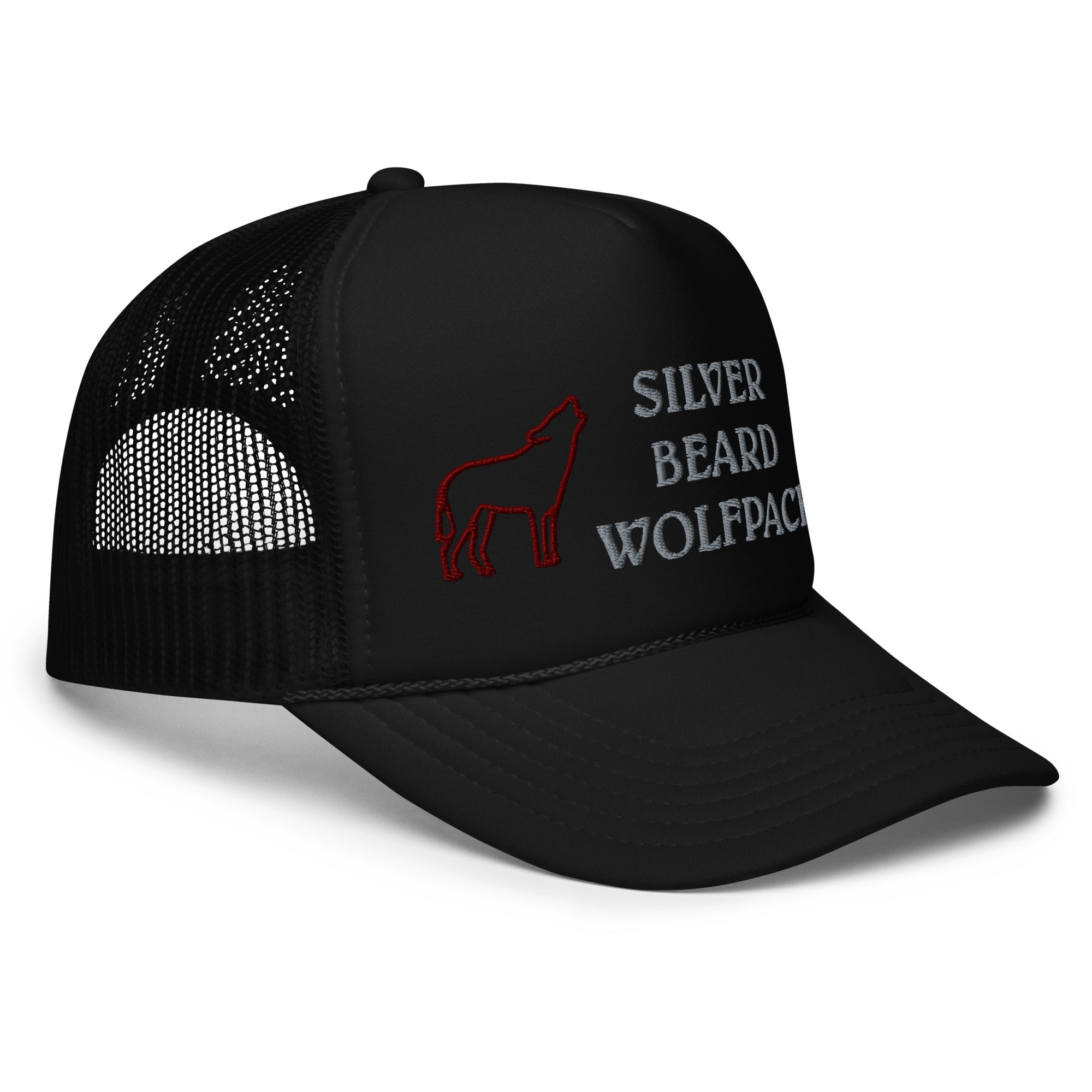 BILTWEAR SILVER BEARD WOLFPACK Foam trucker hat