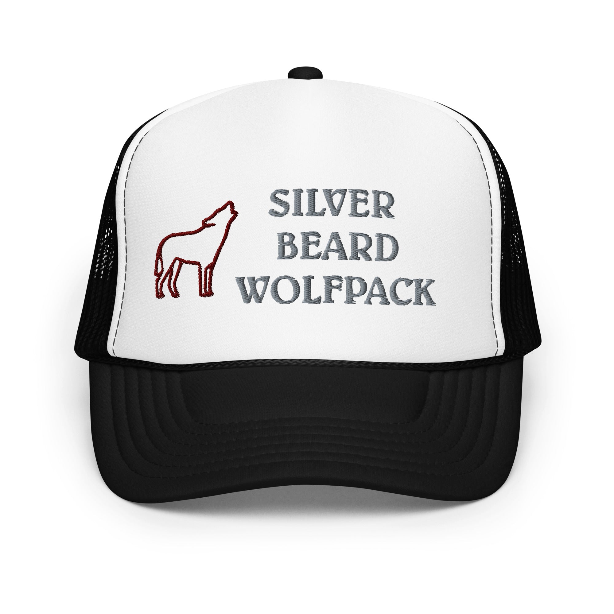 BILTWEAR SILVER BEARD WOLFPACK Foam trucker hat