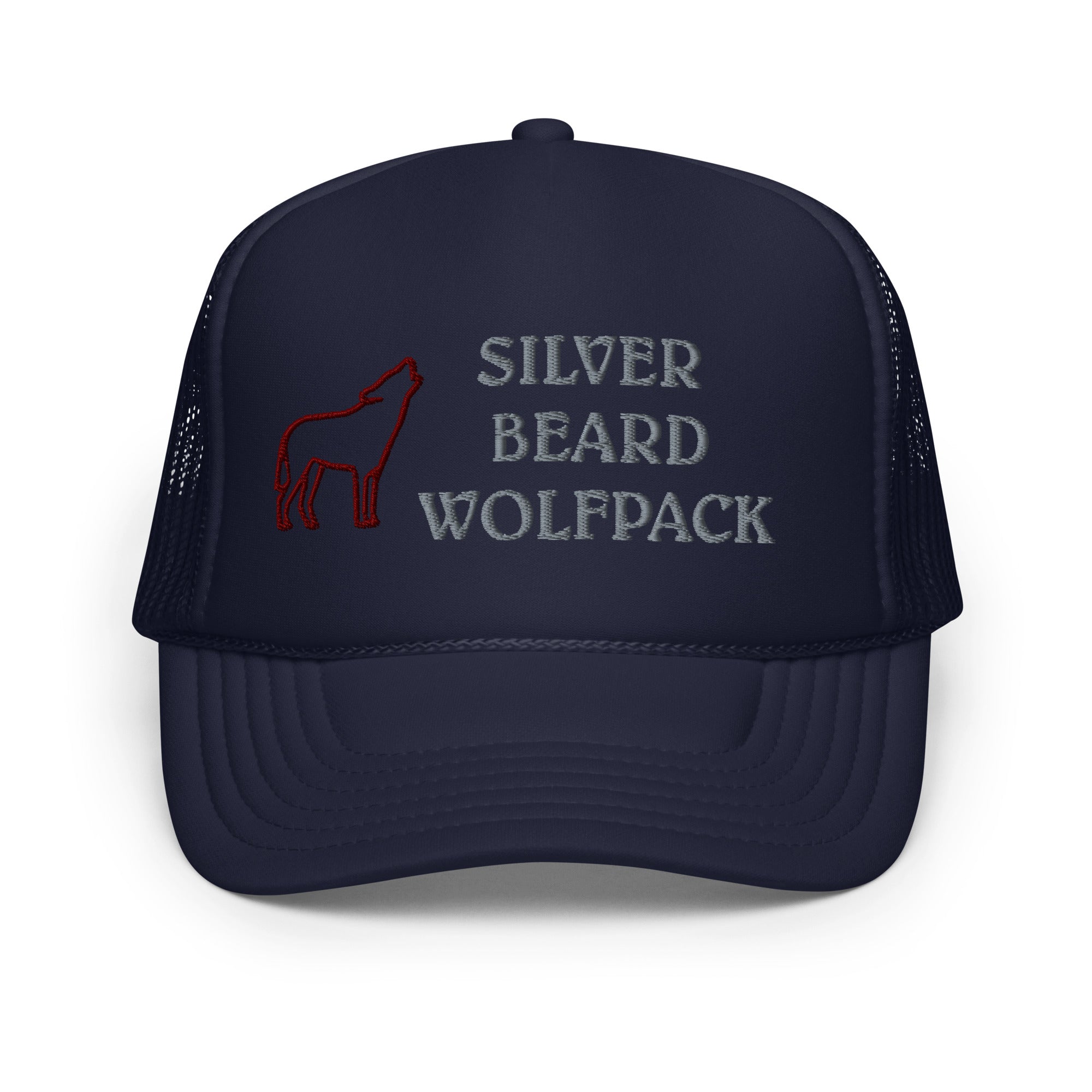 BILTWEAR SILVER BEARD WOLFPACK Foam trucker hat
