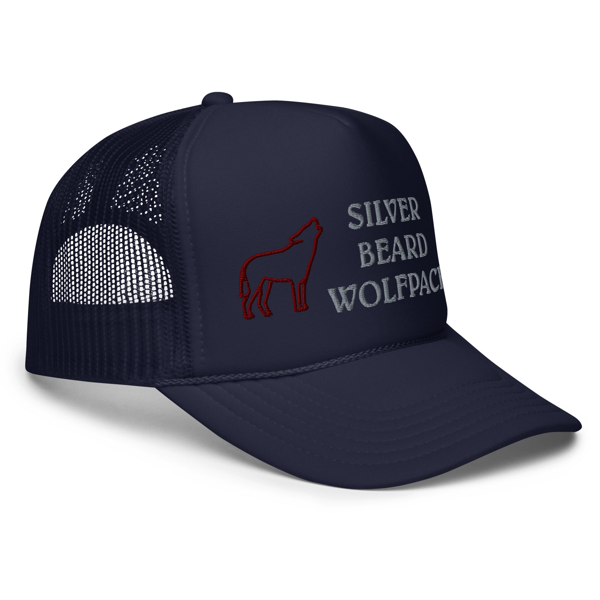 BILTWEAR SILVER BEARD WOLFPACK Foam trucker hat