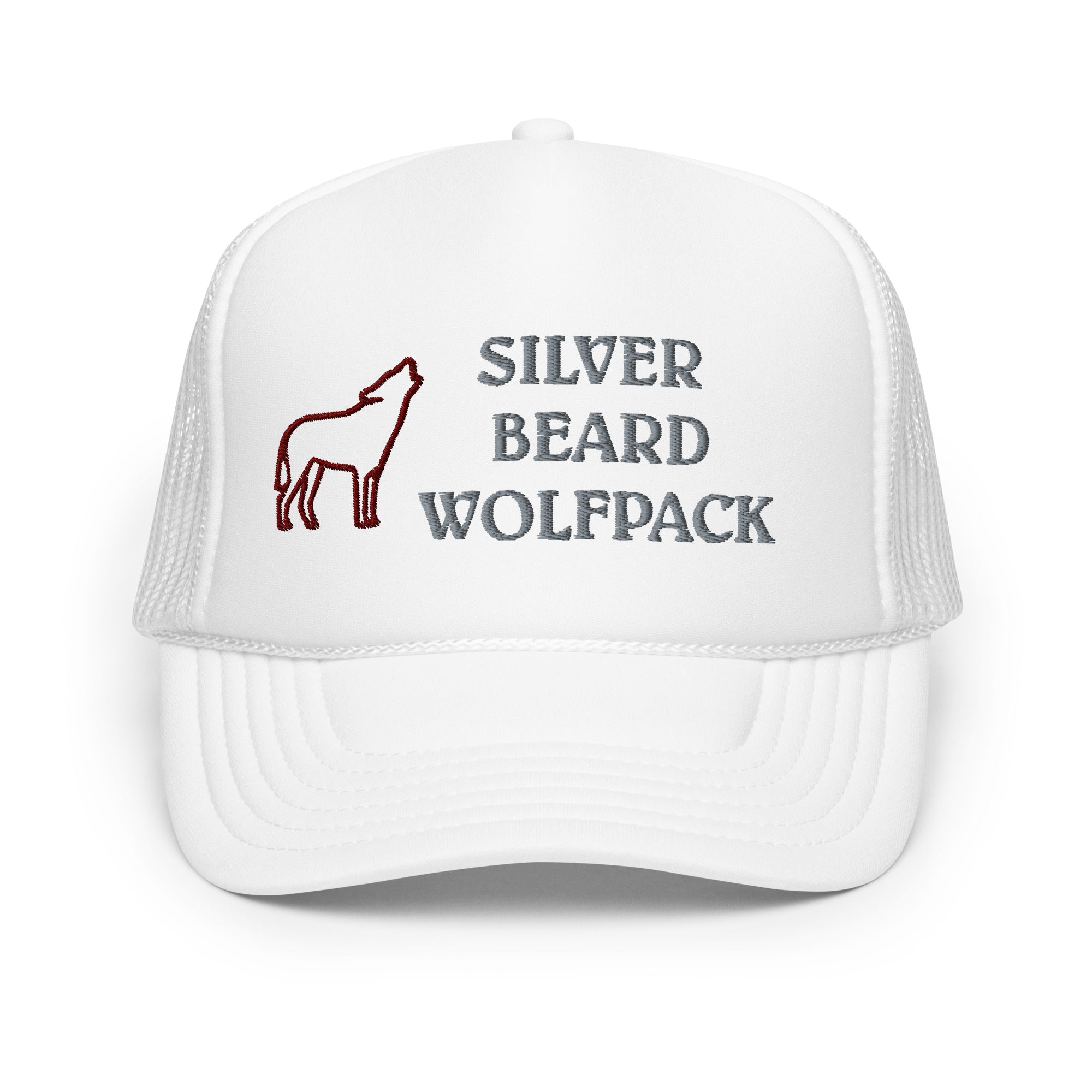 BILTWEAR SILVER BEARD WOLFPACK Foam trucker hat