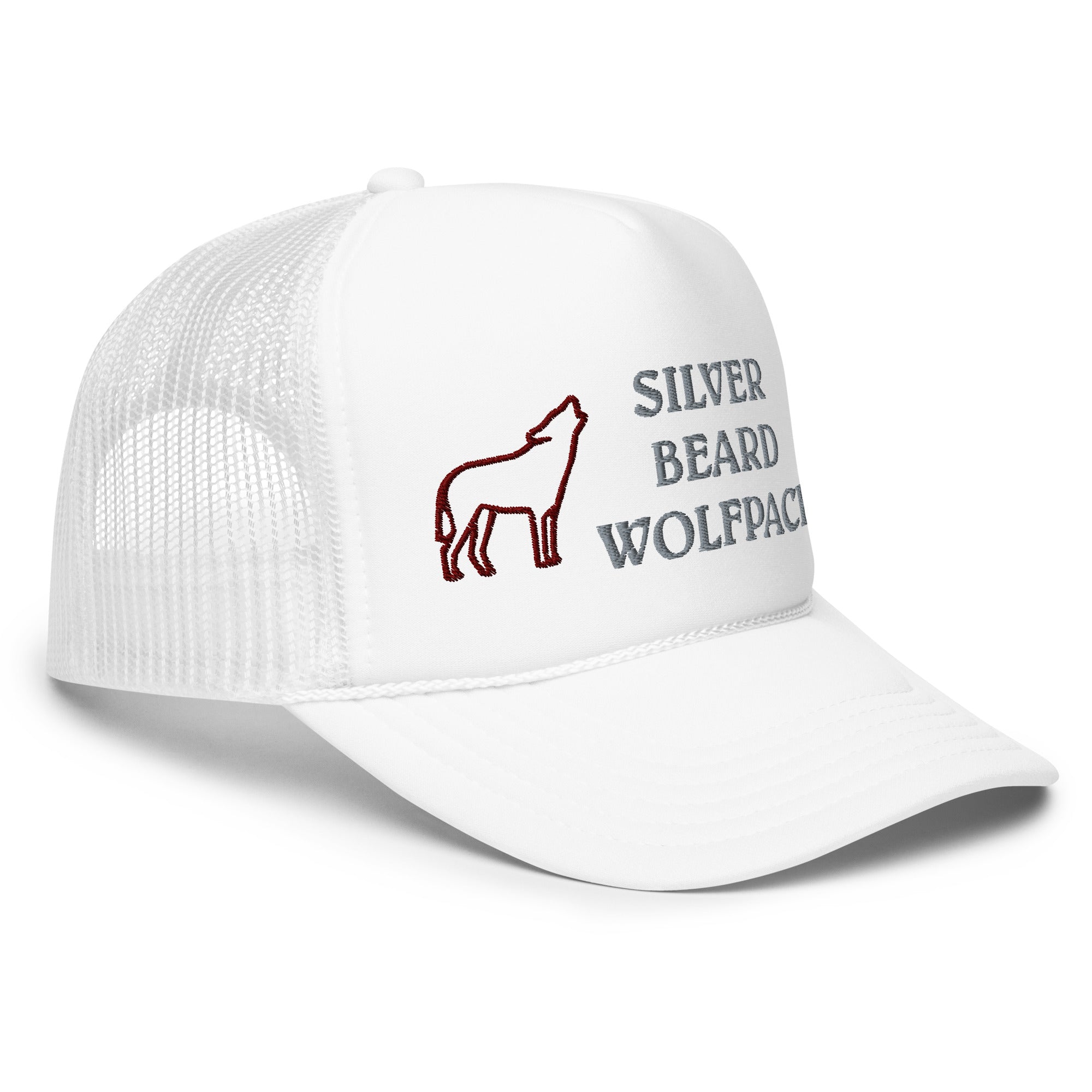 BILTWEAR SILVER BEARD WOLFPACK Foam trucker hat