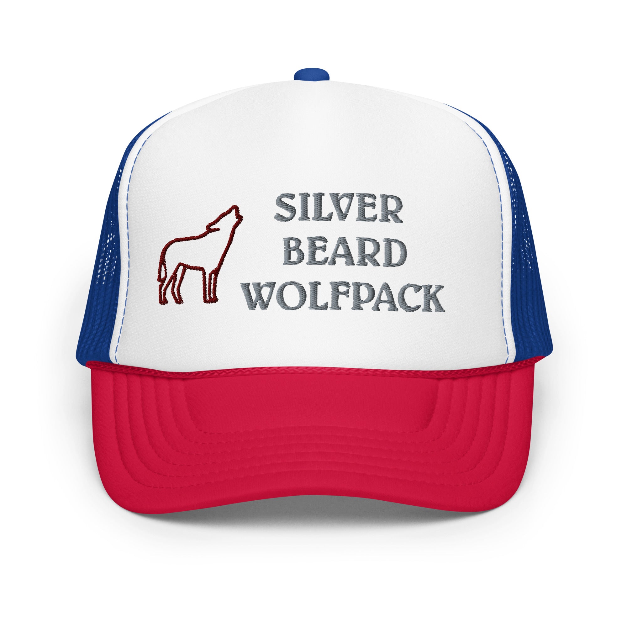 BILTWEAR SILVER BEARD WOLFPACK Foam trucker hat