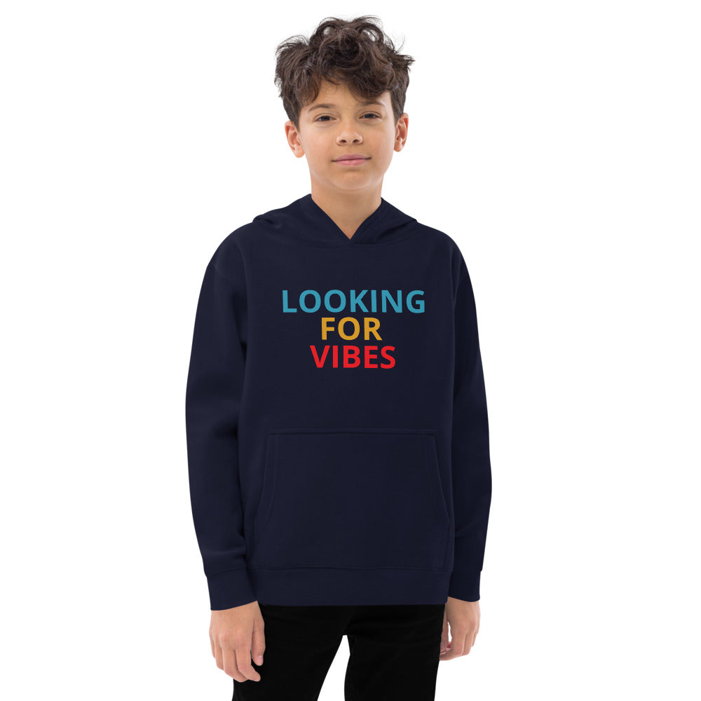 LOOKING FOR VIBES Kids fleece hoodie