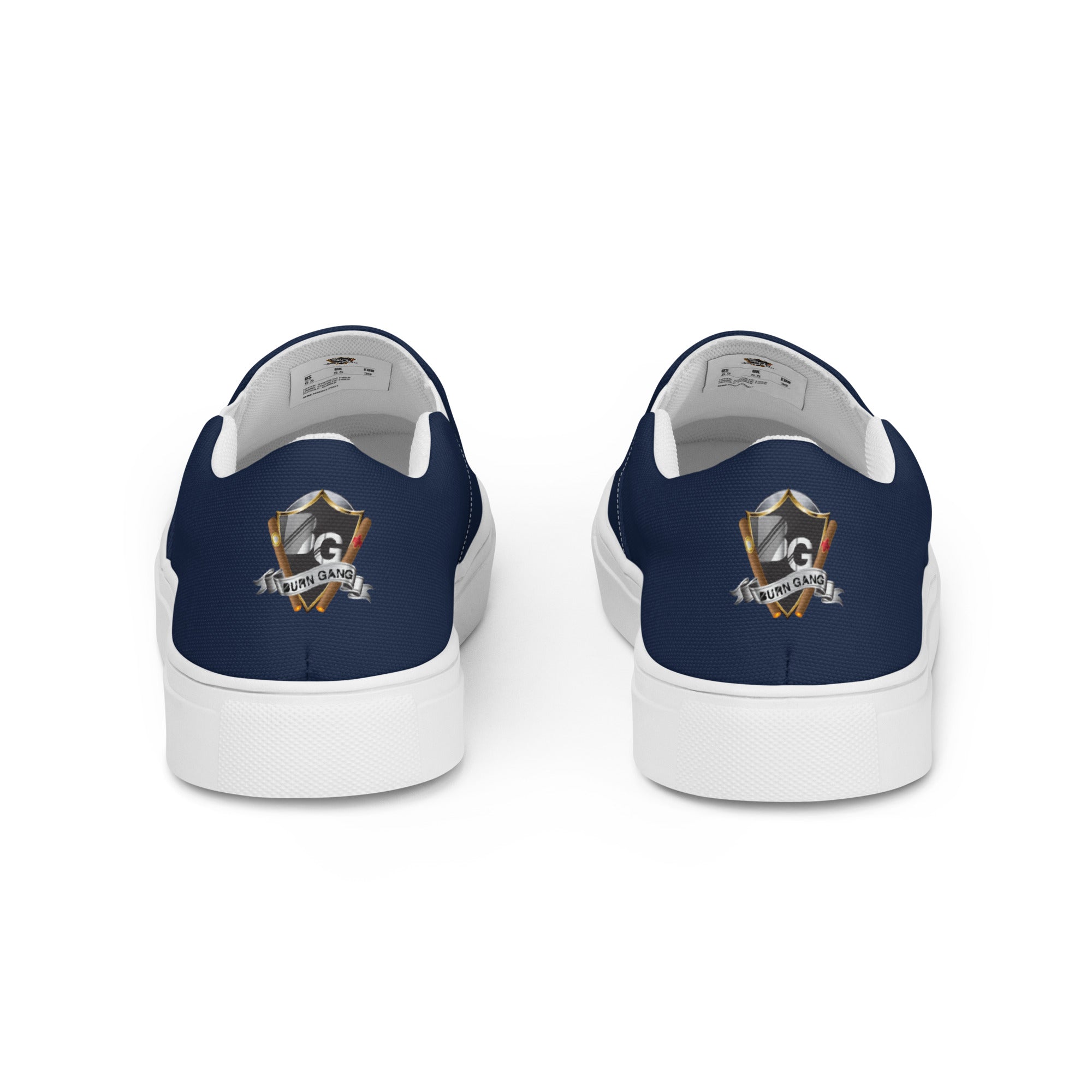 BURN GANG WOLF Men’s slip-on canvas shoes