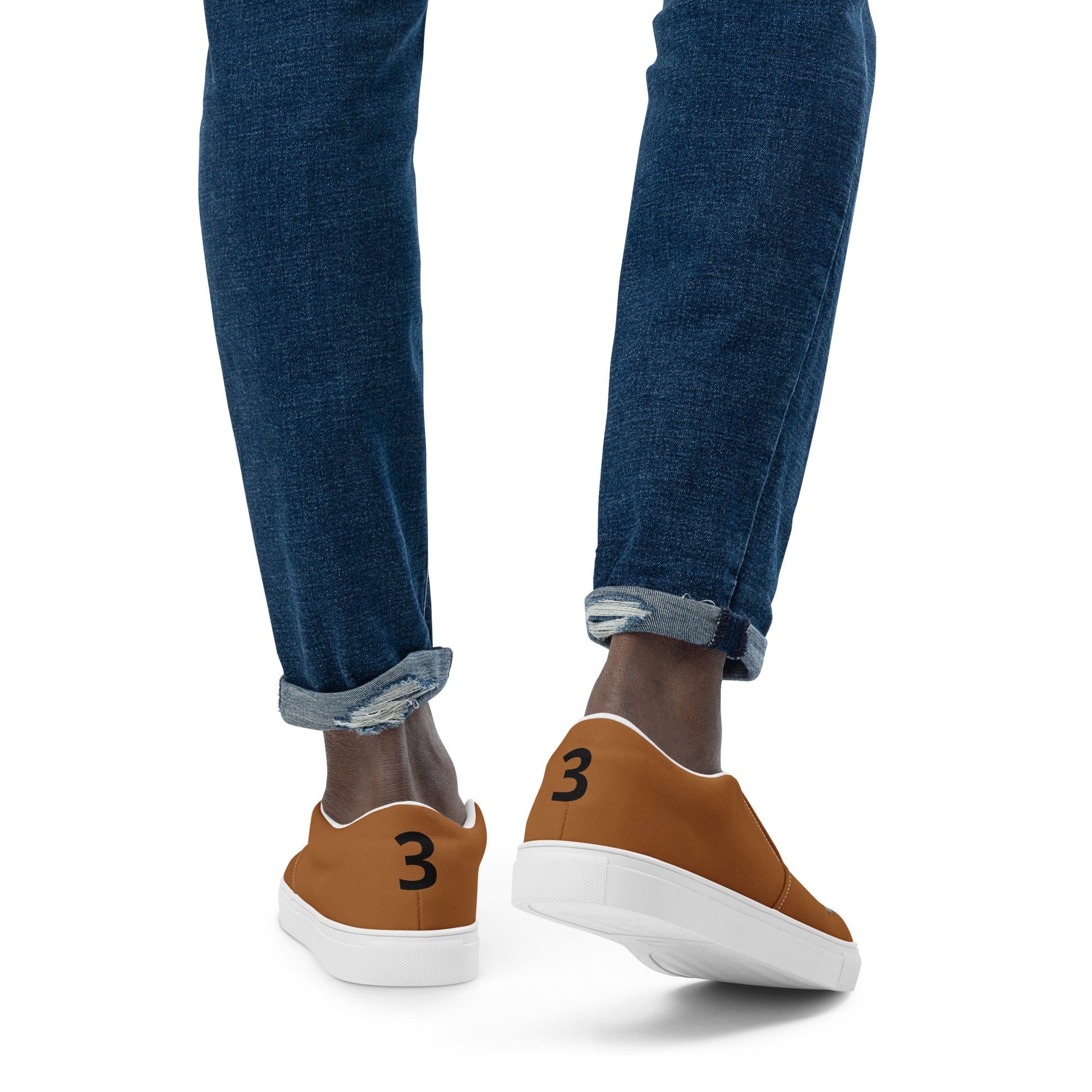 BURN GANG official logo Men’s slip-on canvas shoes