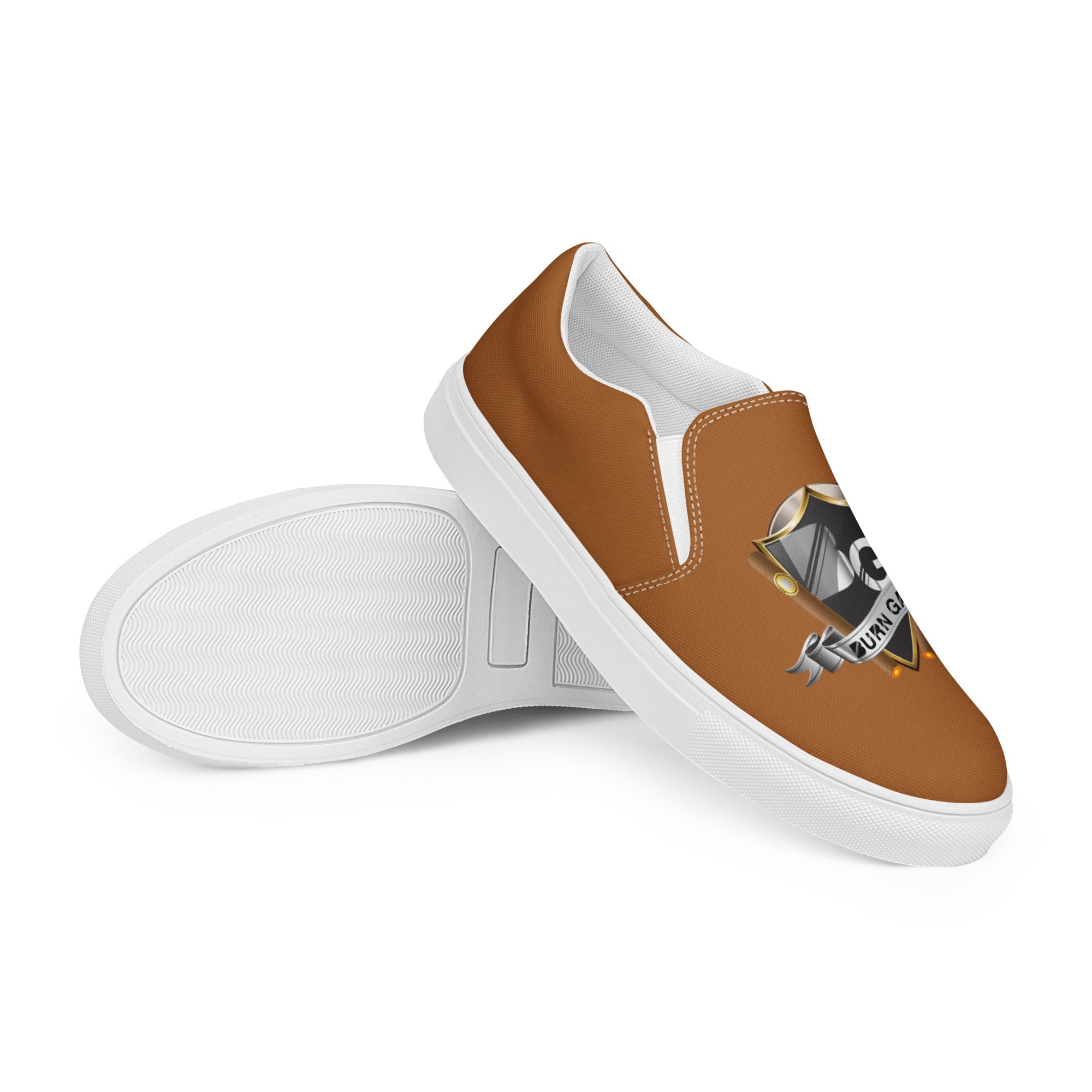 BURN GANG official logo Men’s slip-on canvas shoes