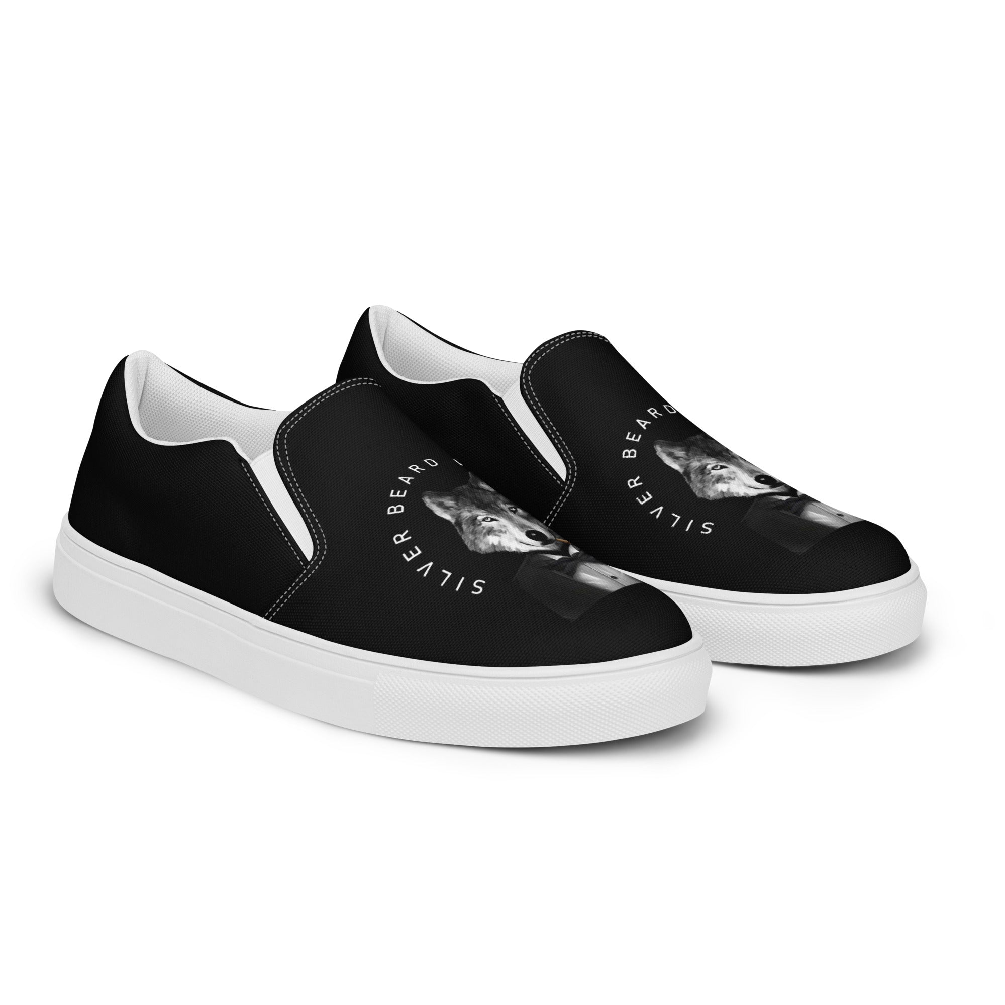 BILTWEAR SILVER BEARD WOLF PACK Men’s slip-on canvas shoes
