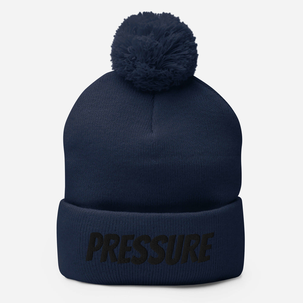 I AM PRESSURE Pom-Pom Beanie