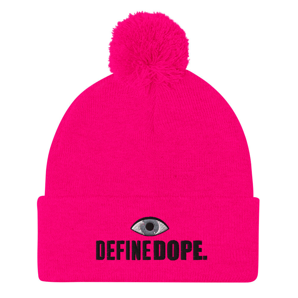 I DEFINE DOPE Pom-Pom Beanie