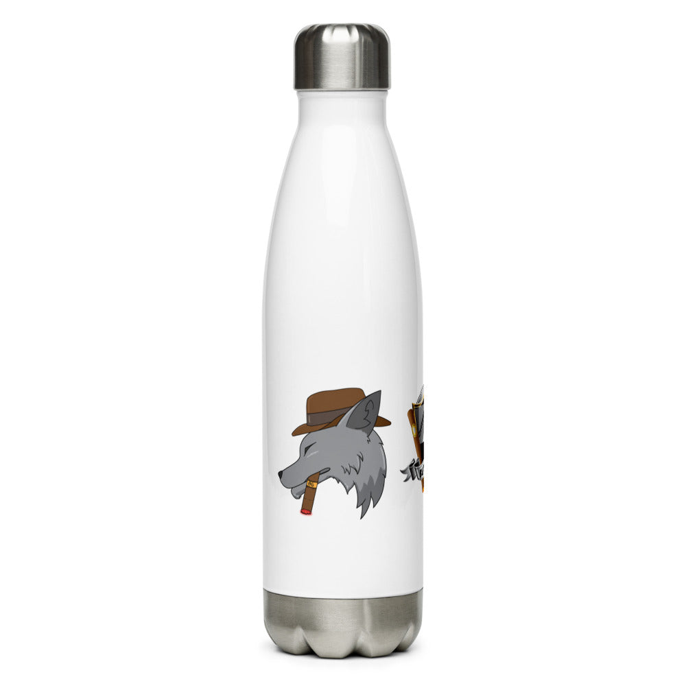 BURN GANG Multi Logo Stainless Steel Water Bottle