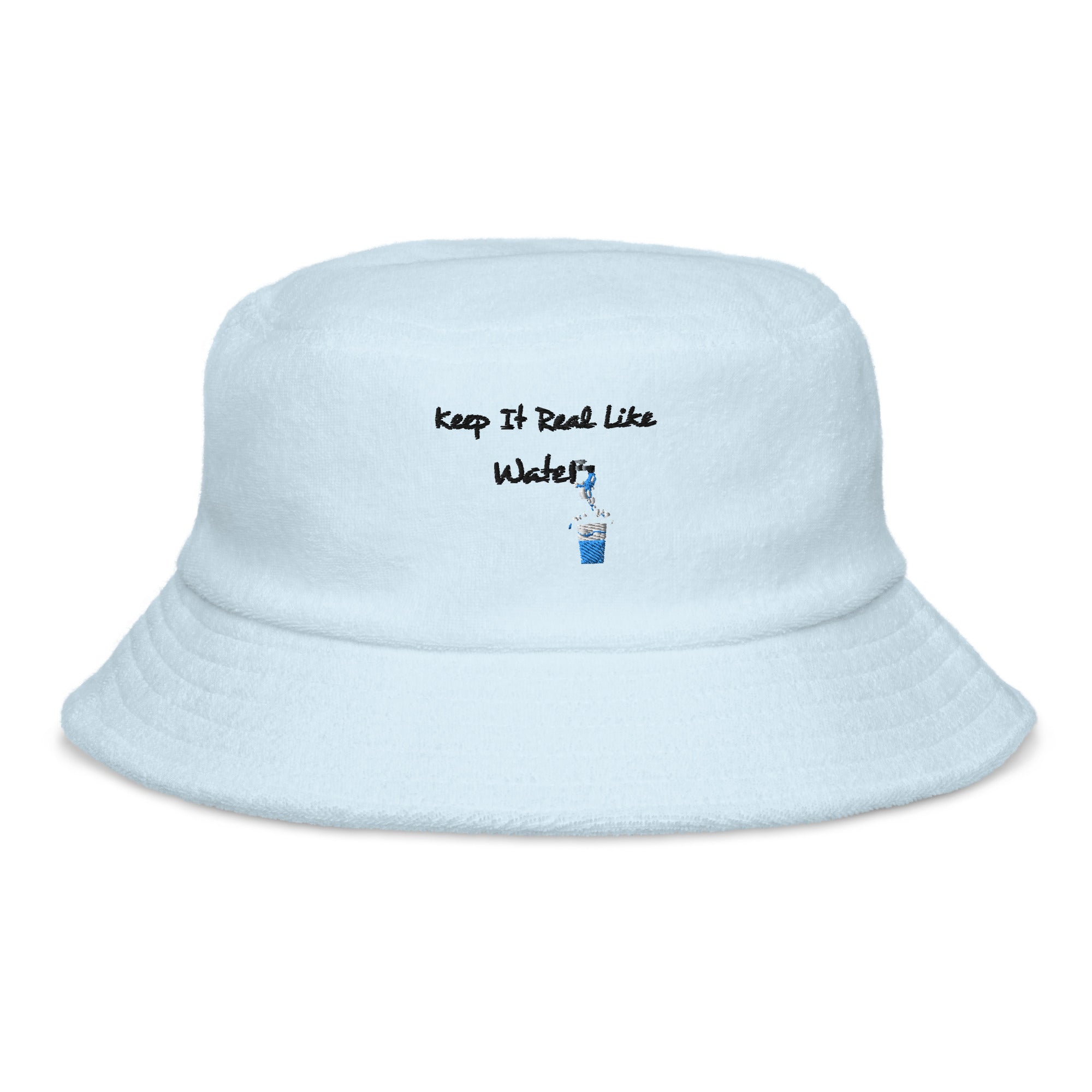 BILTWEAR "keep it real like water" Terry cloth bucket hat