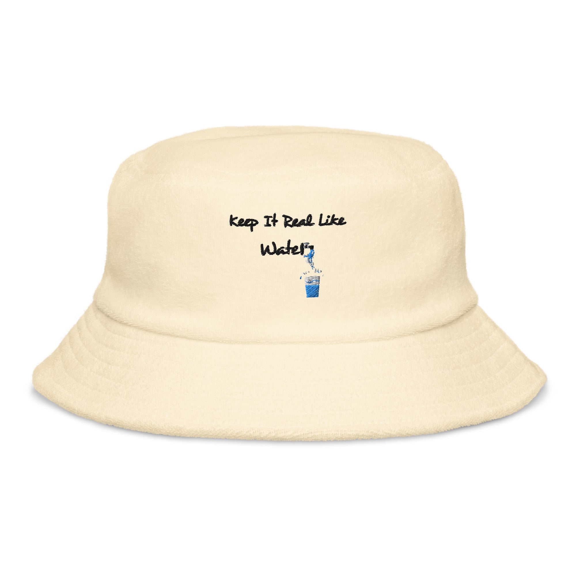 BILTWEAR "keep it real like water" Terry cloth bucket hat