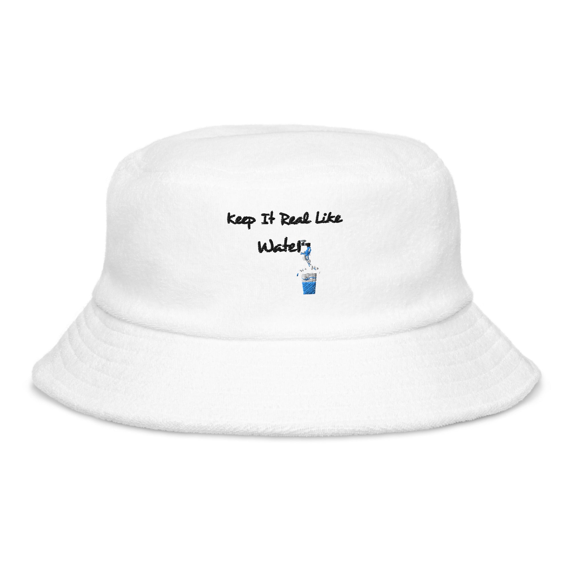 BILTWEAR "keep it real like water" Terry cloth bucket hat