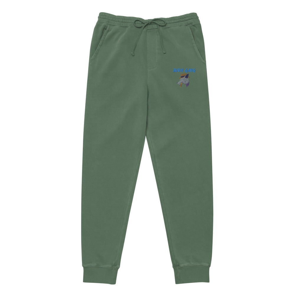 BURN GANG Wolf Unisex pigment dyed sweatpants
