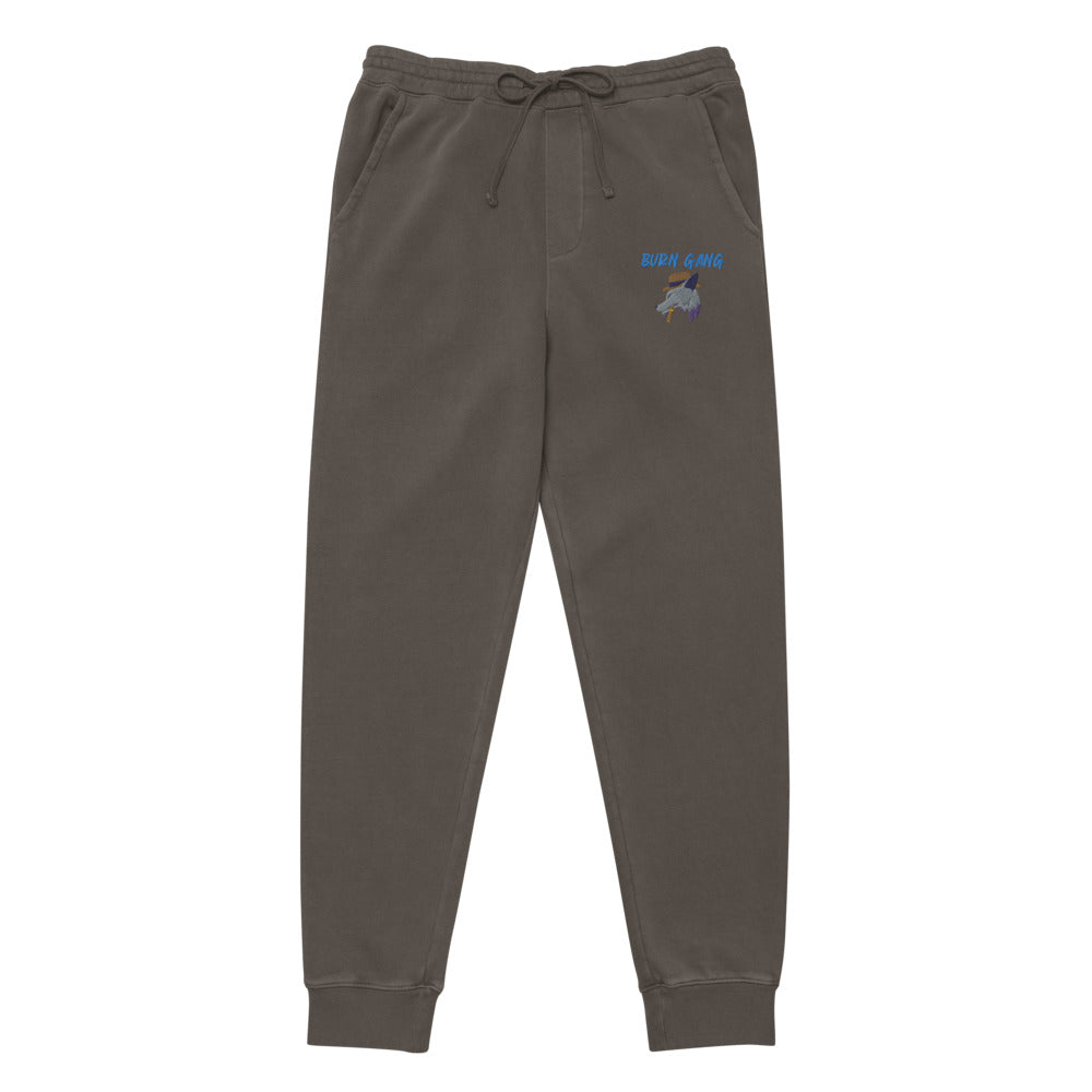 BURN GANG Wolf Unisex pigment dyed sweatpants