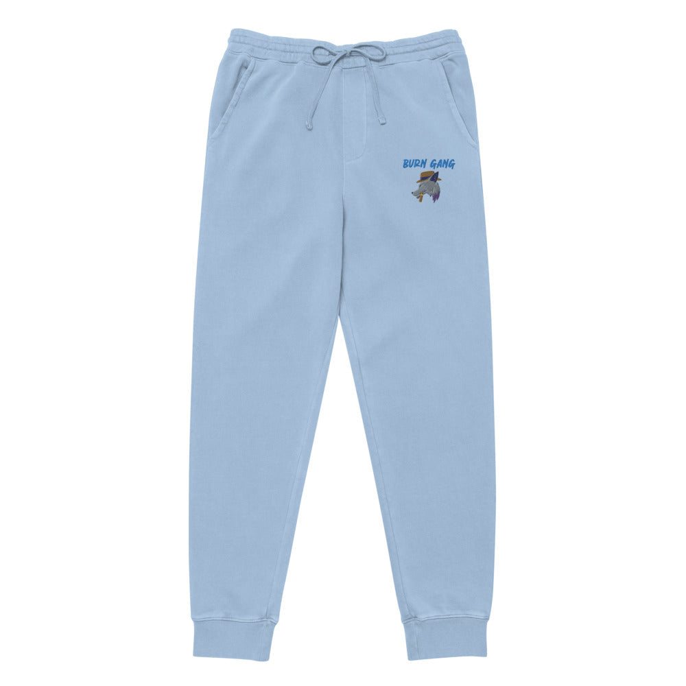 BURN GANG Wolf Unisex pigment dyed sweatpants