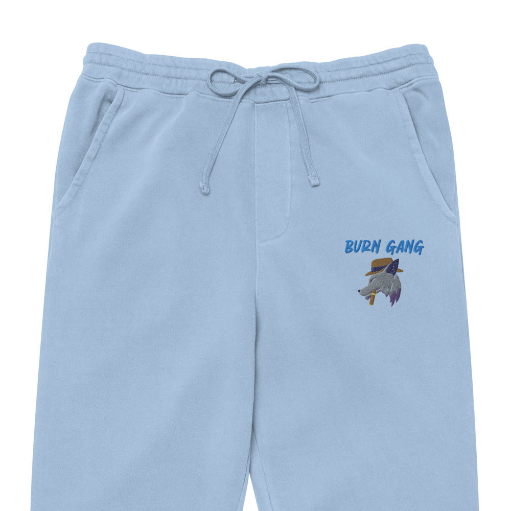 BURN GANG Wolf Unisex pigment dyed sweatpants