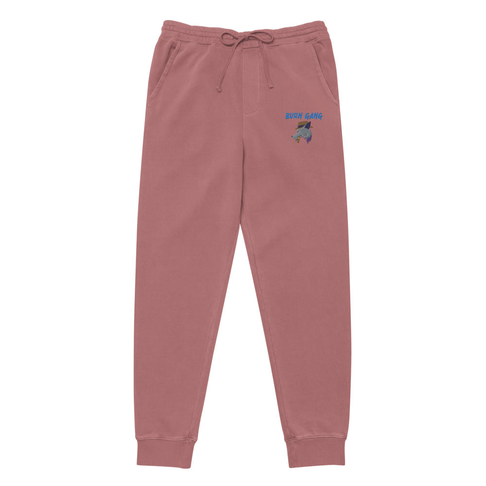 BURN GANG Wolf Unisex pigment dyed sweatpants
