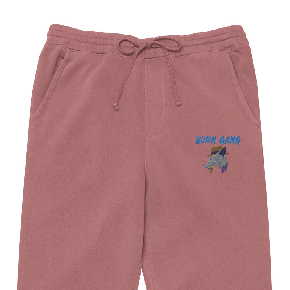 BURN GANG Wolf Unisex pigment dyed sweatpants