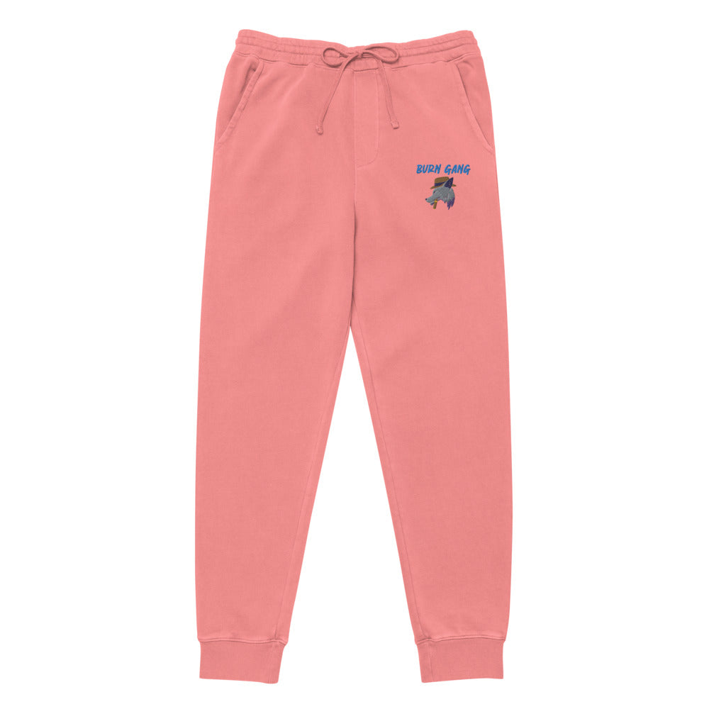 BURN GANG Wolf Unisex pigment dyed sweatpants